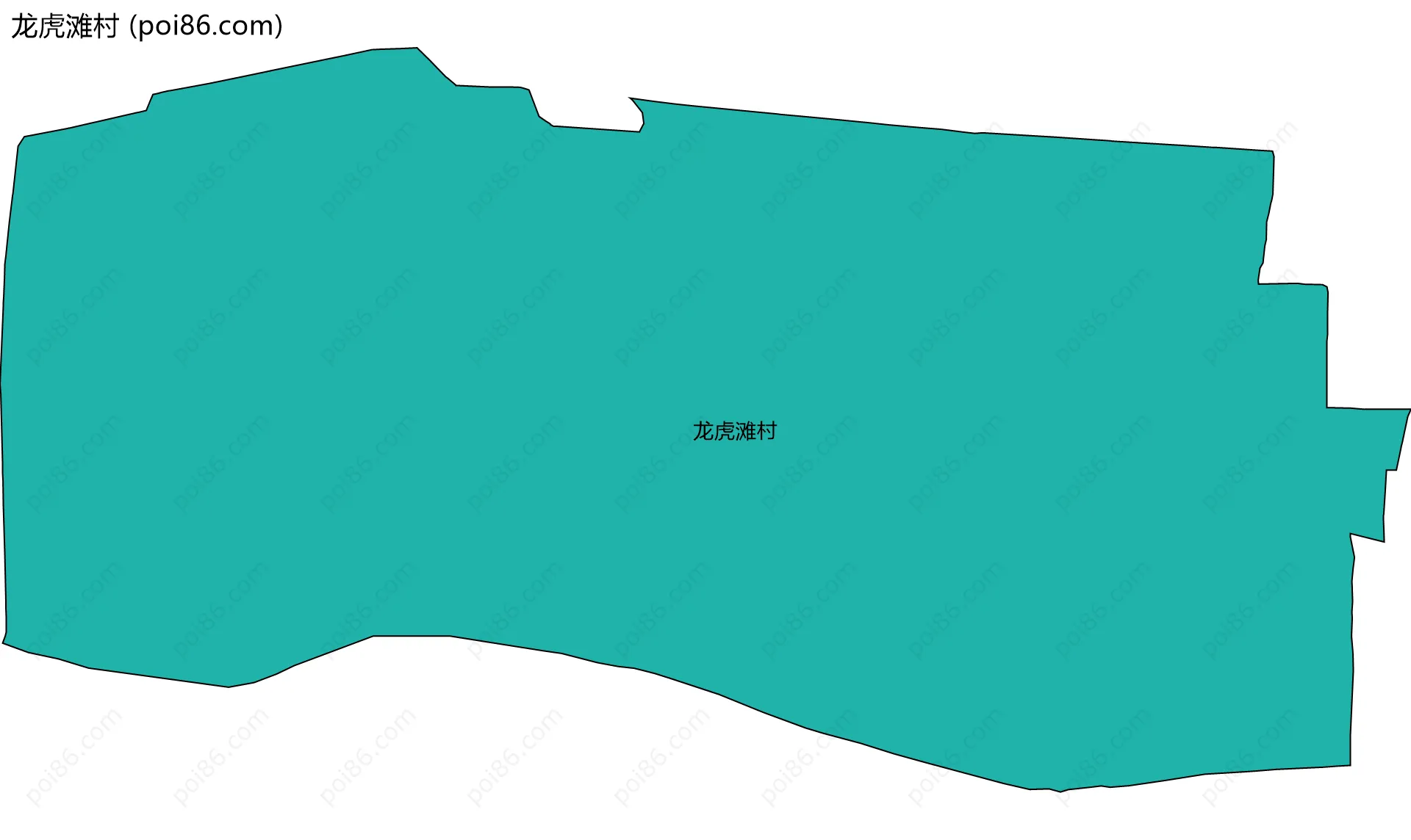 龙虎滩村边界地图