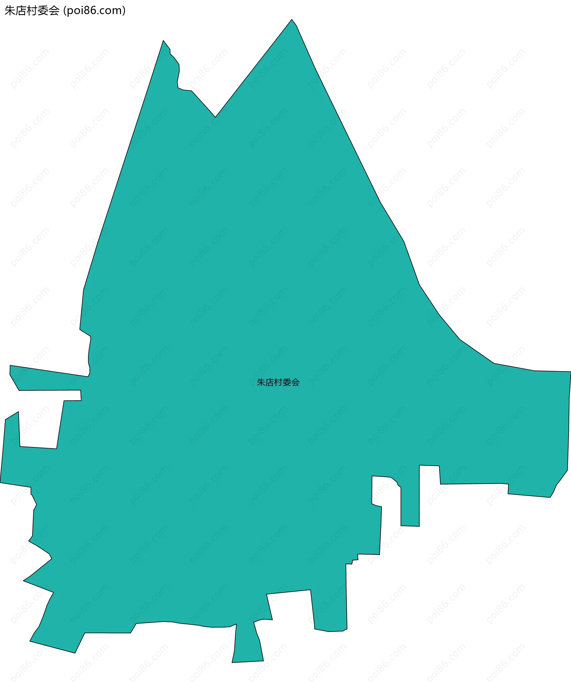 朱店村委会边界地图