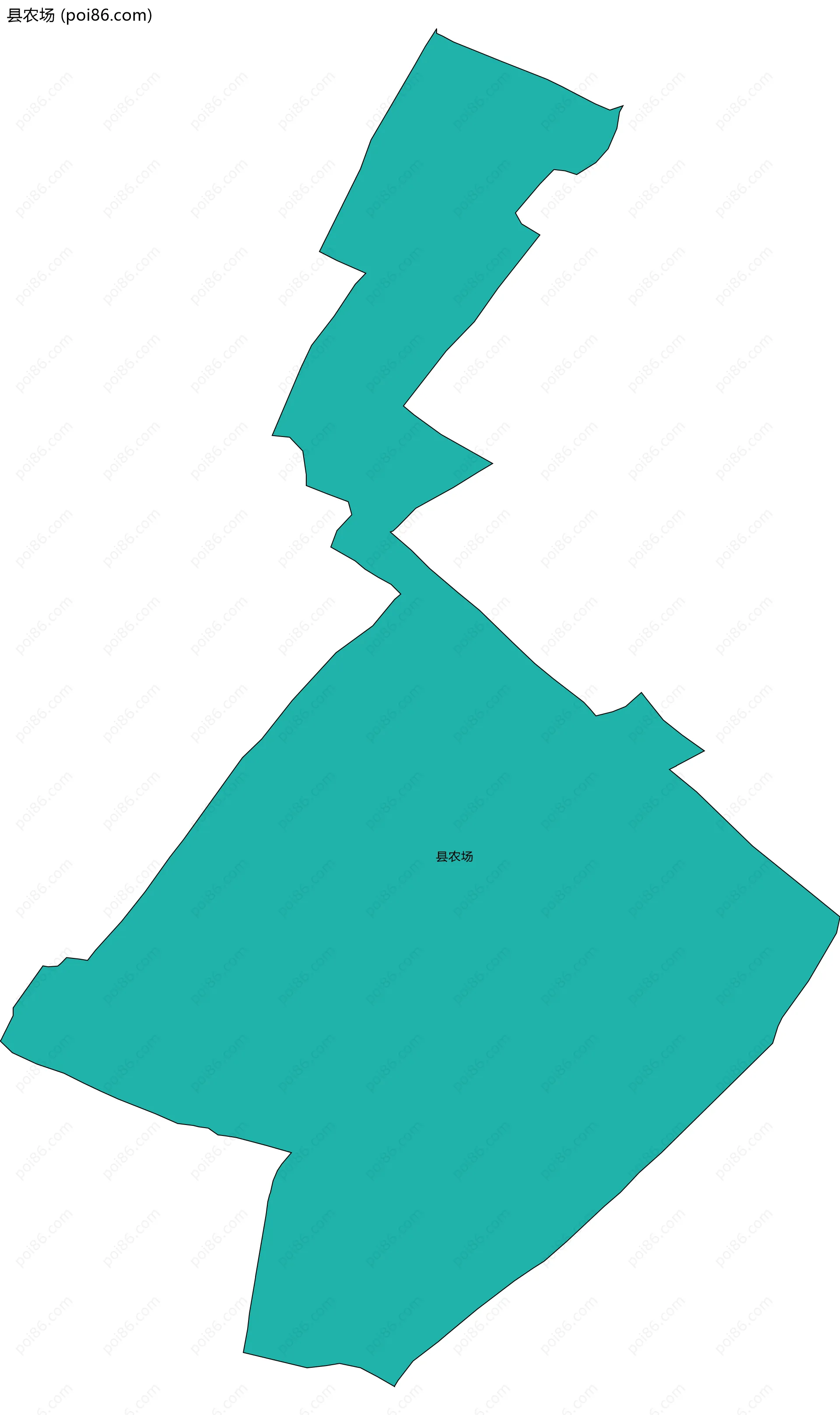 县农场边界地图