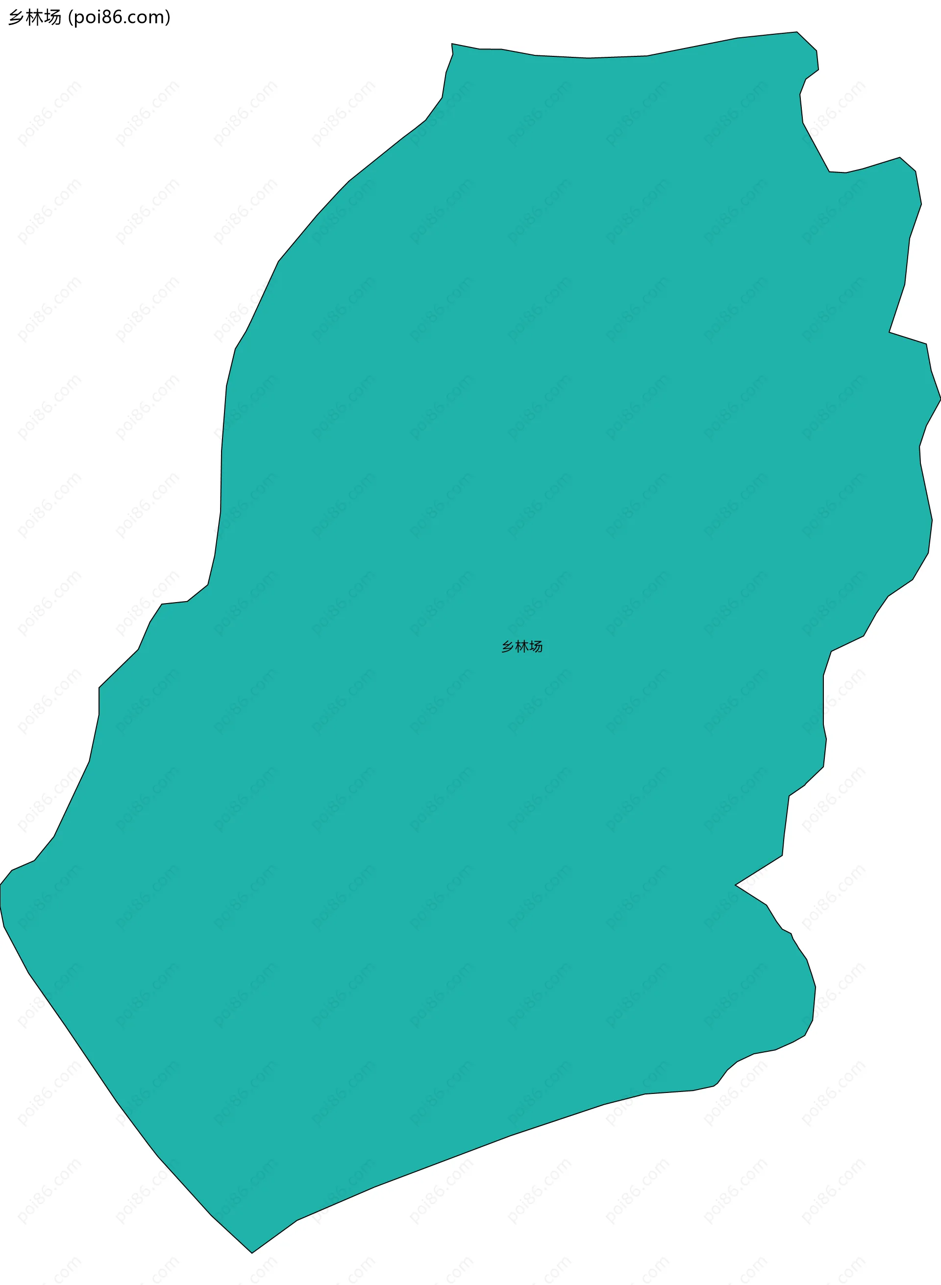 乡林场边界地图