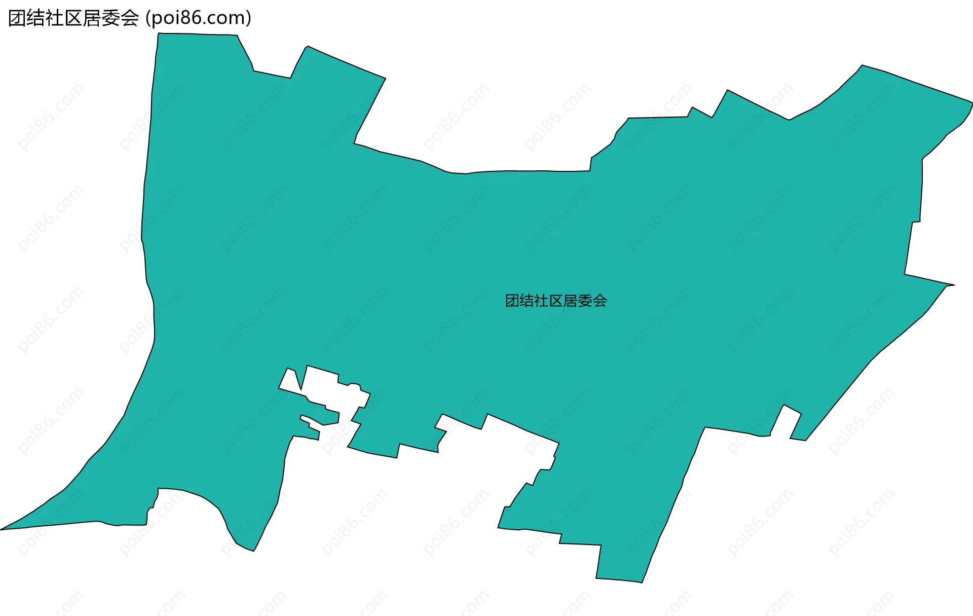团结社区居委会边界地图
