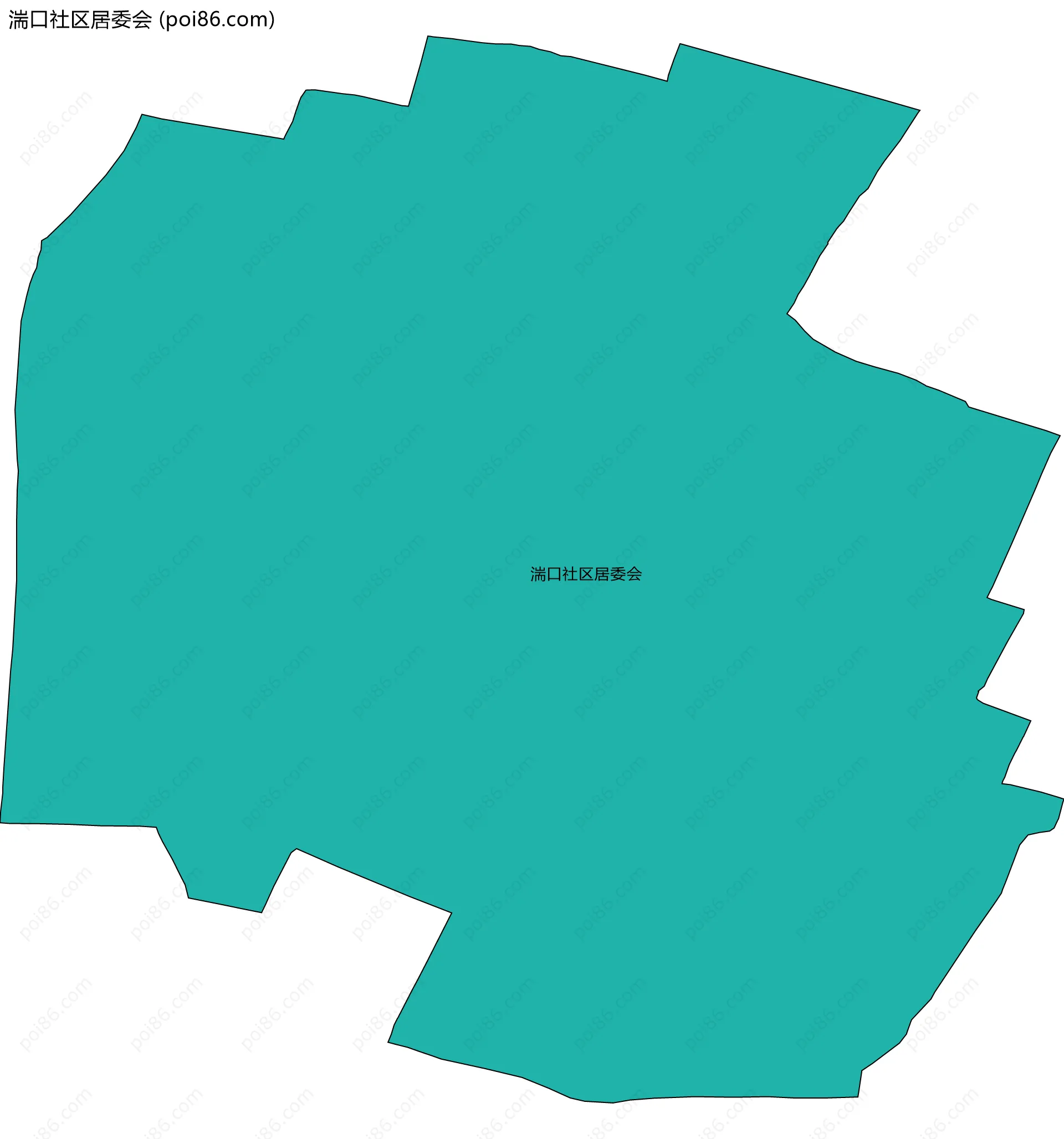 湍口社区居委会边界地图