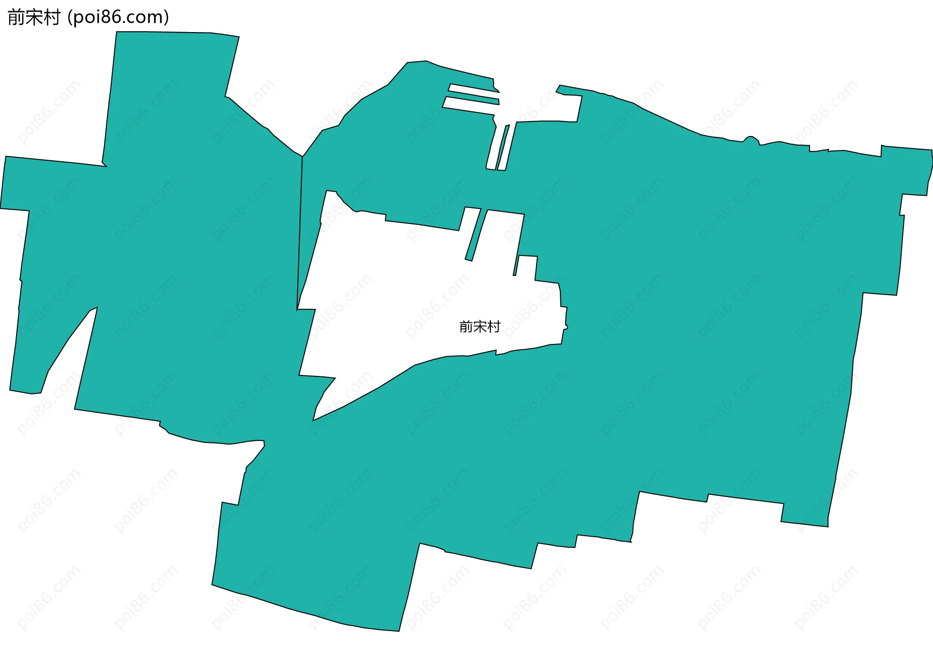 前宋村边界地图