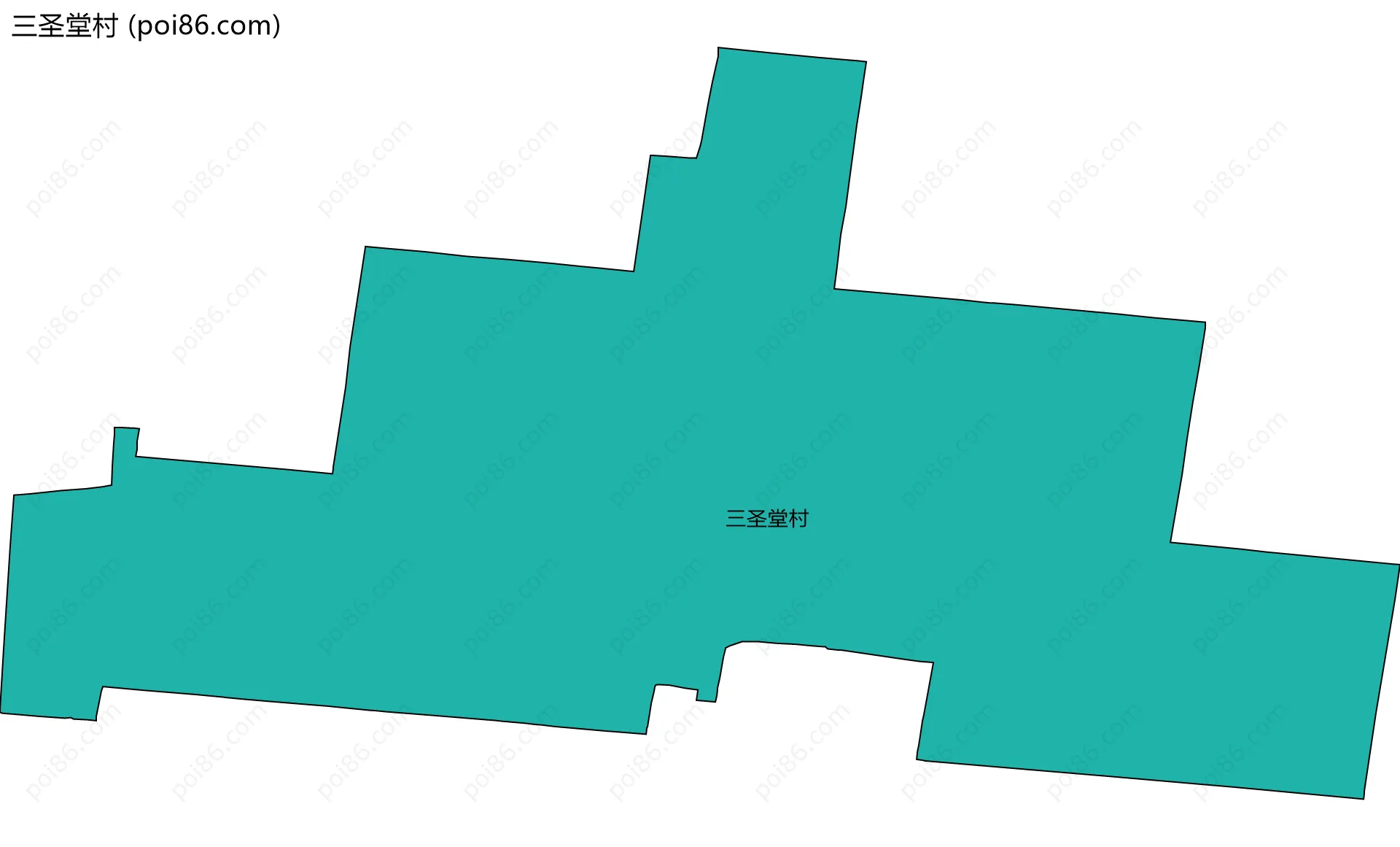 三圣堂村边界地图