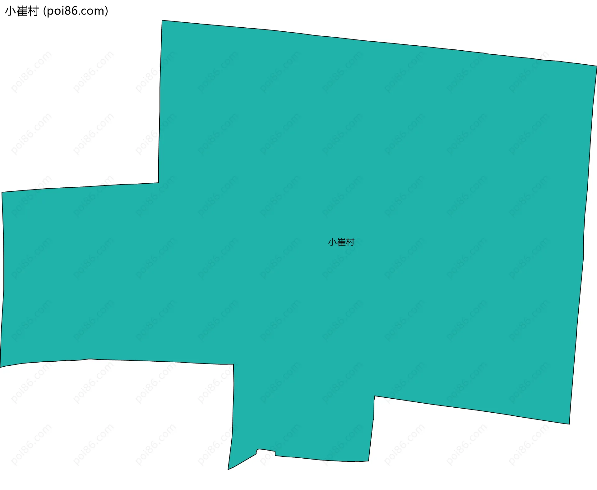 小崔村边界地图