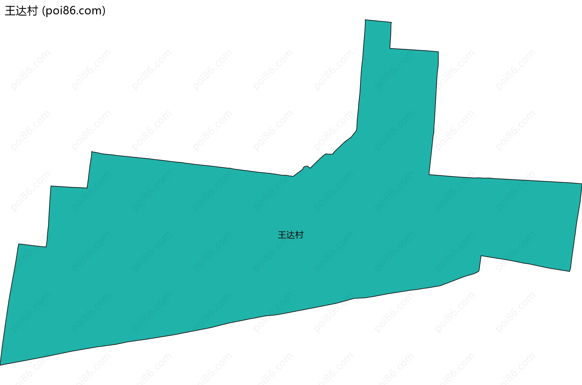 王达村边界地图