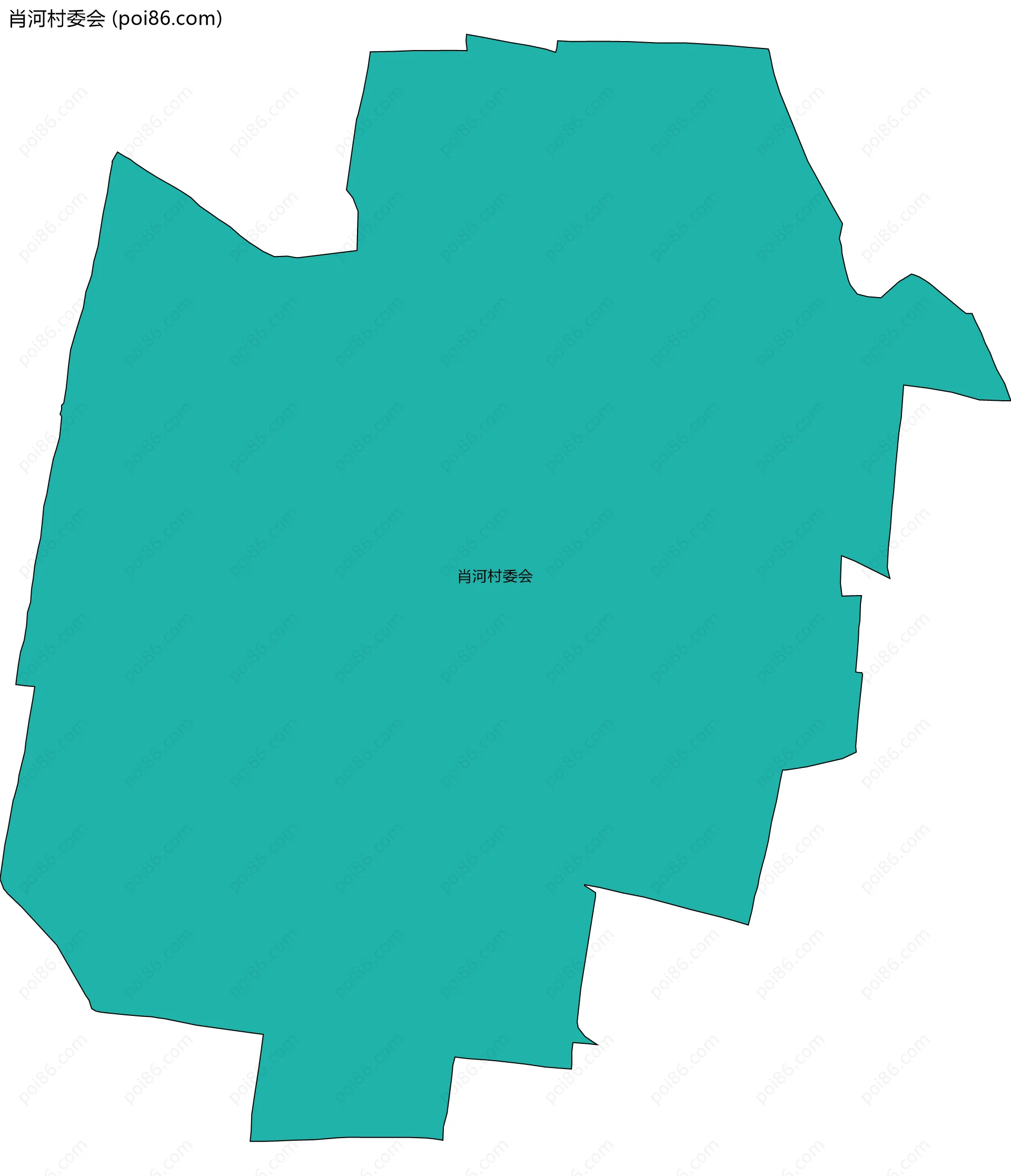 肖河村委会边界地图