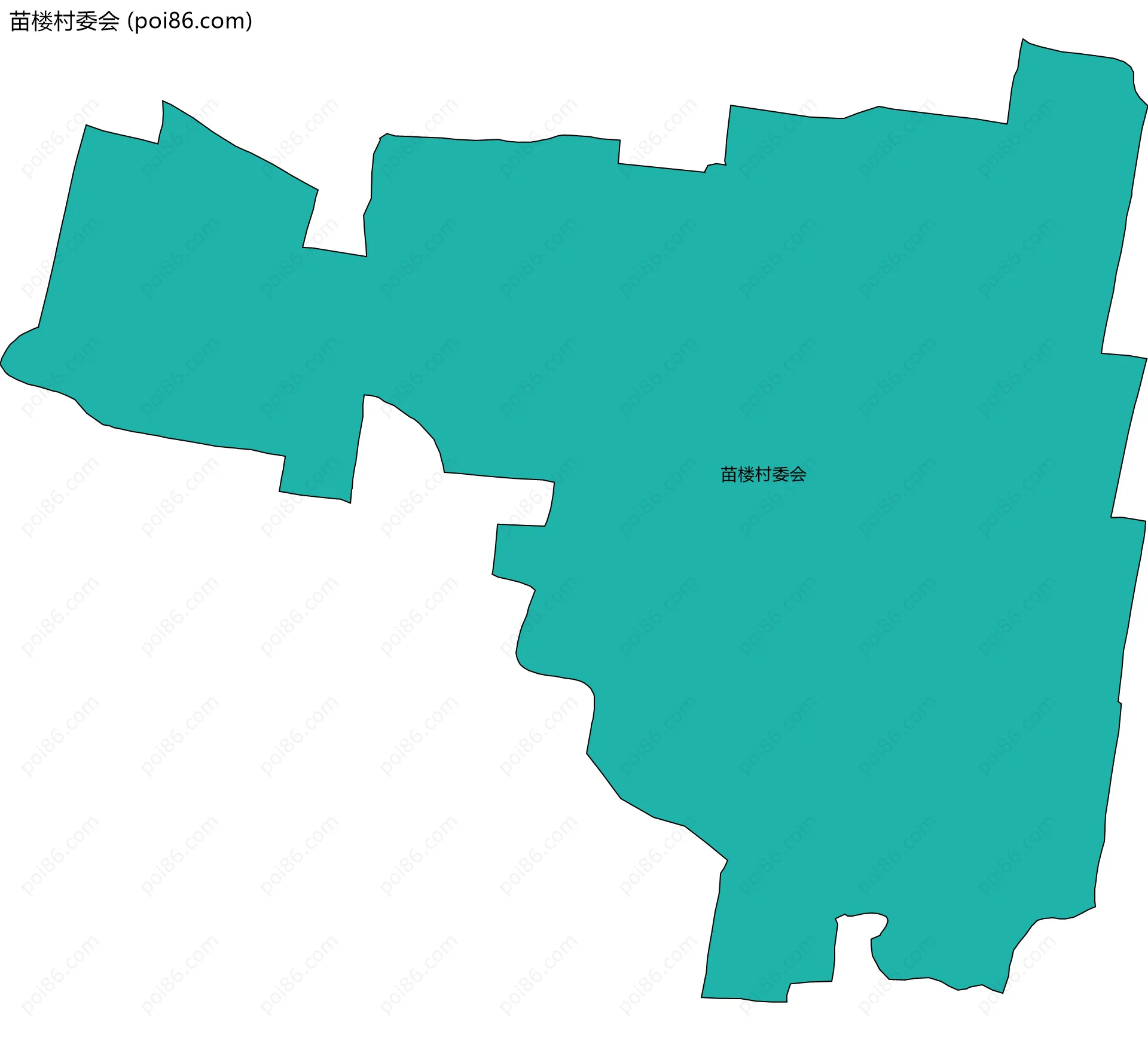 苗楼村委会边界地图