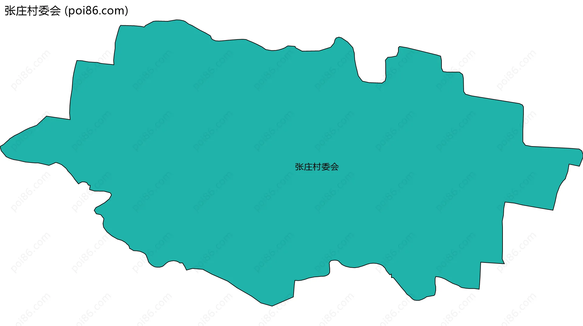 张庄村委会边界地图