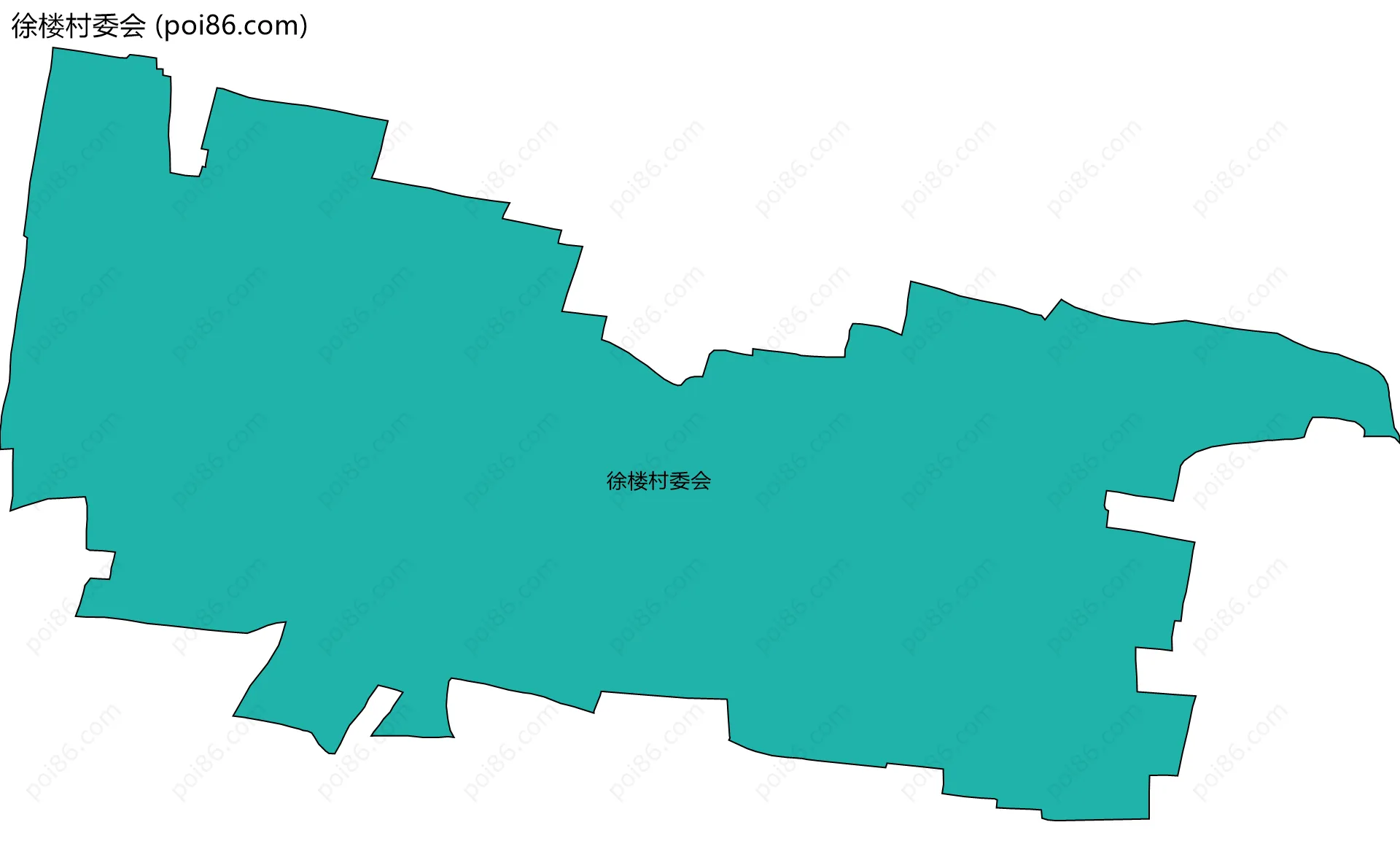 徐楼村委会边界地图