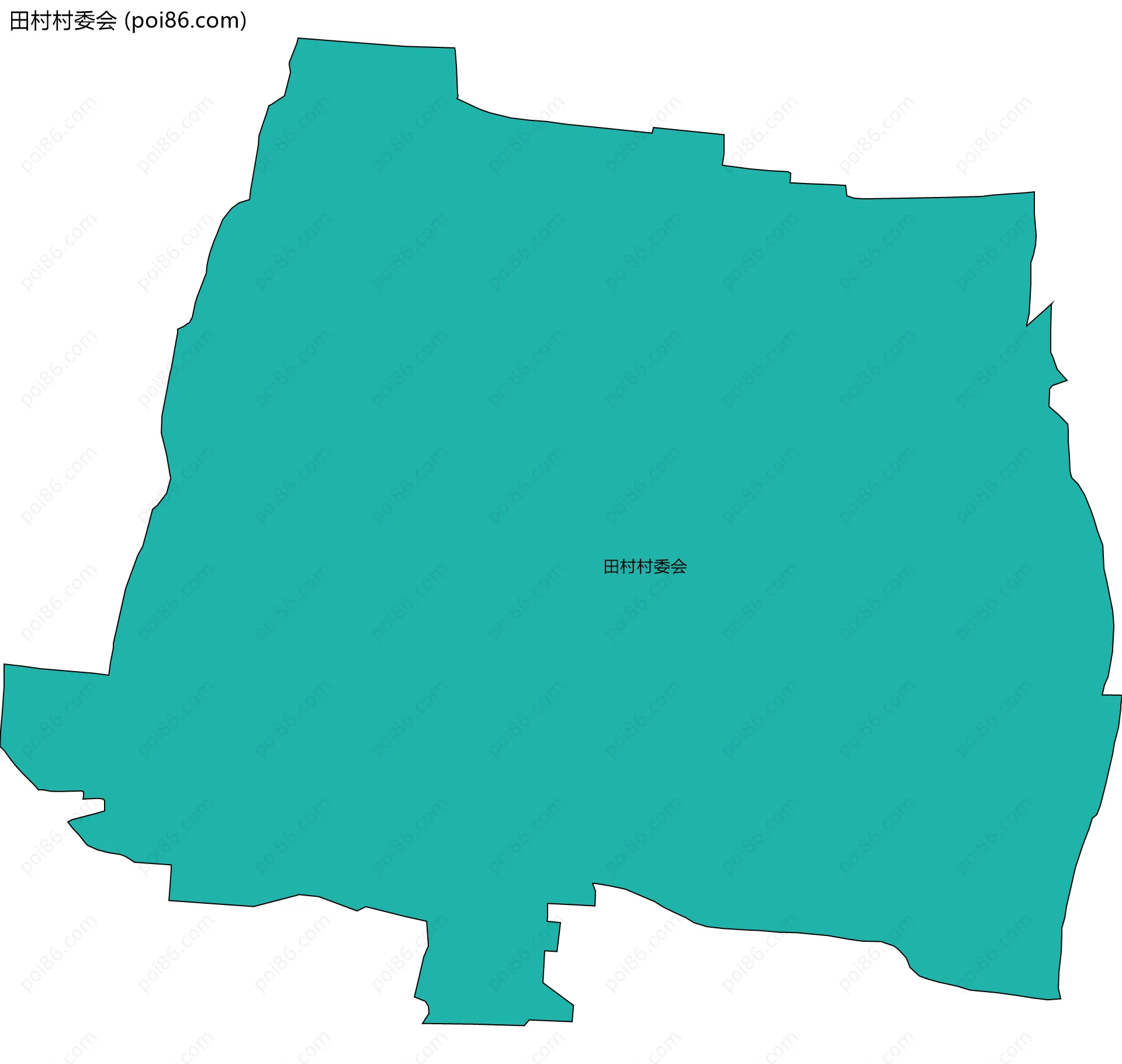 田村村委会边界地图
