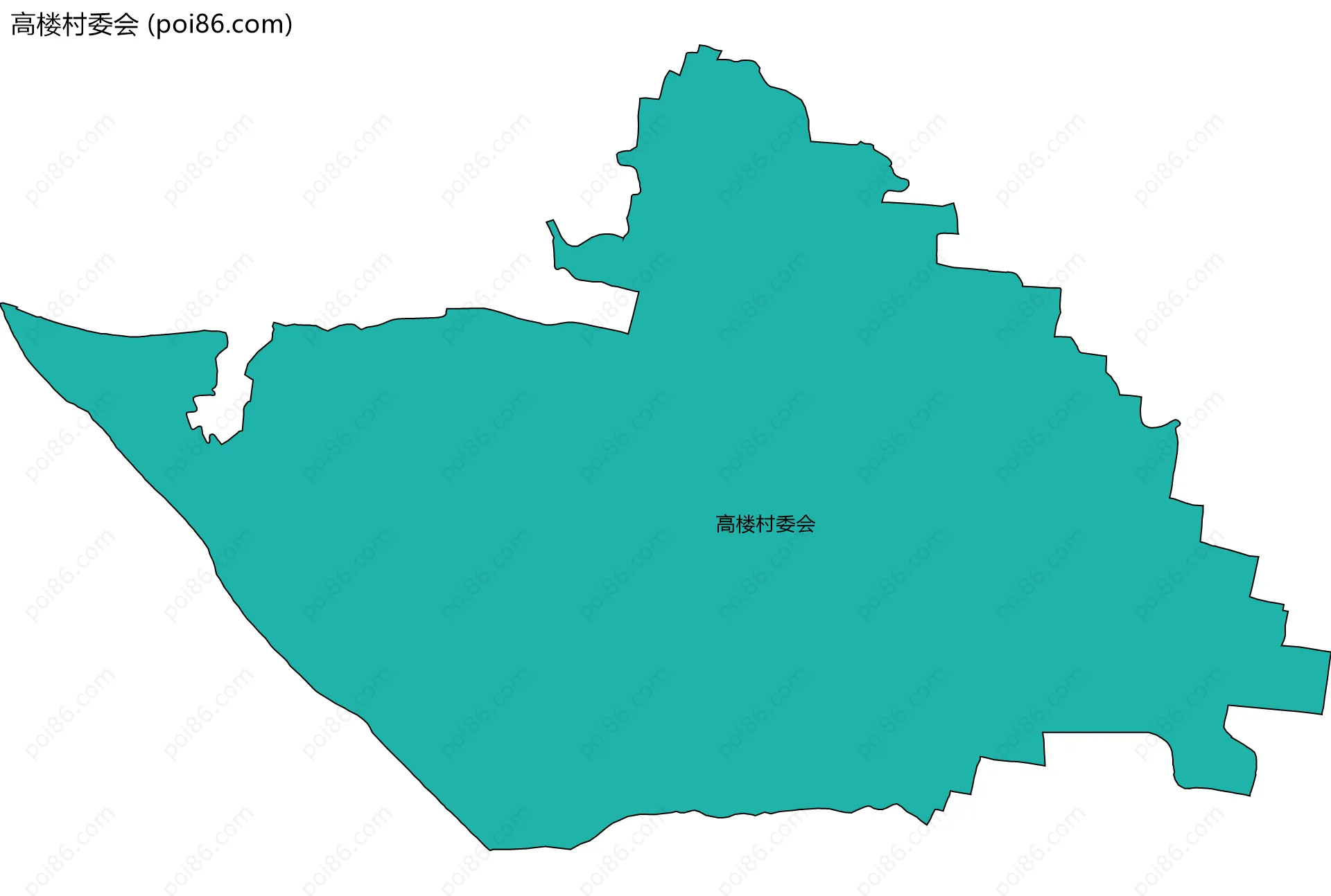 高楼村委会边界地图