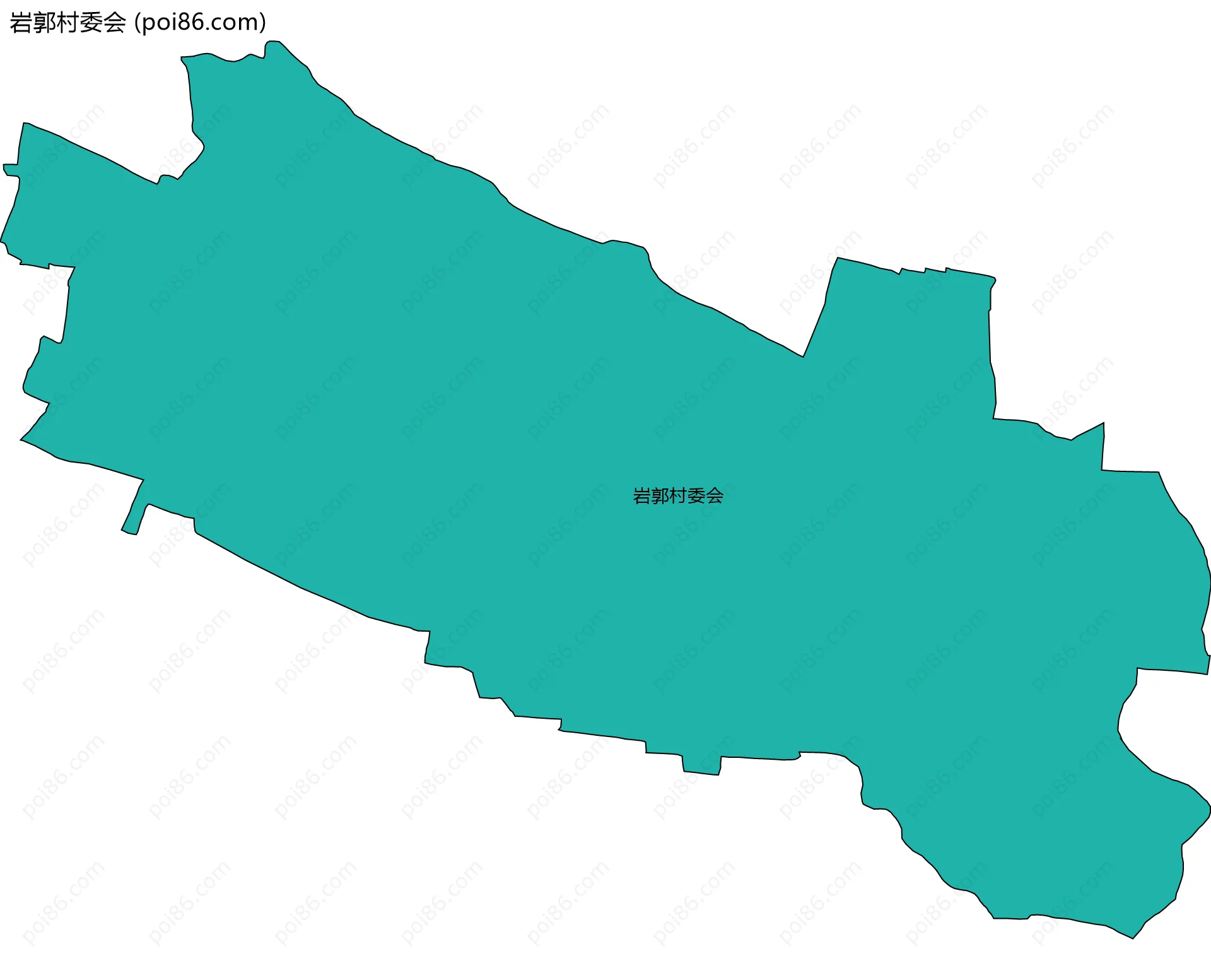 岩郭村委会边界地图