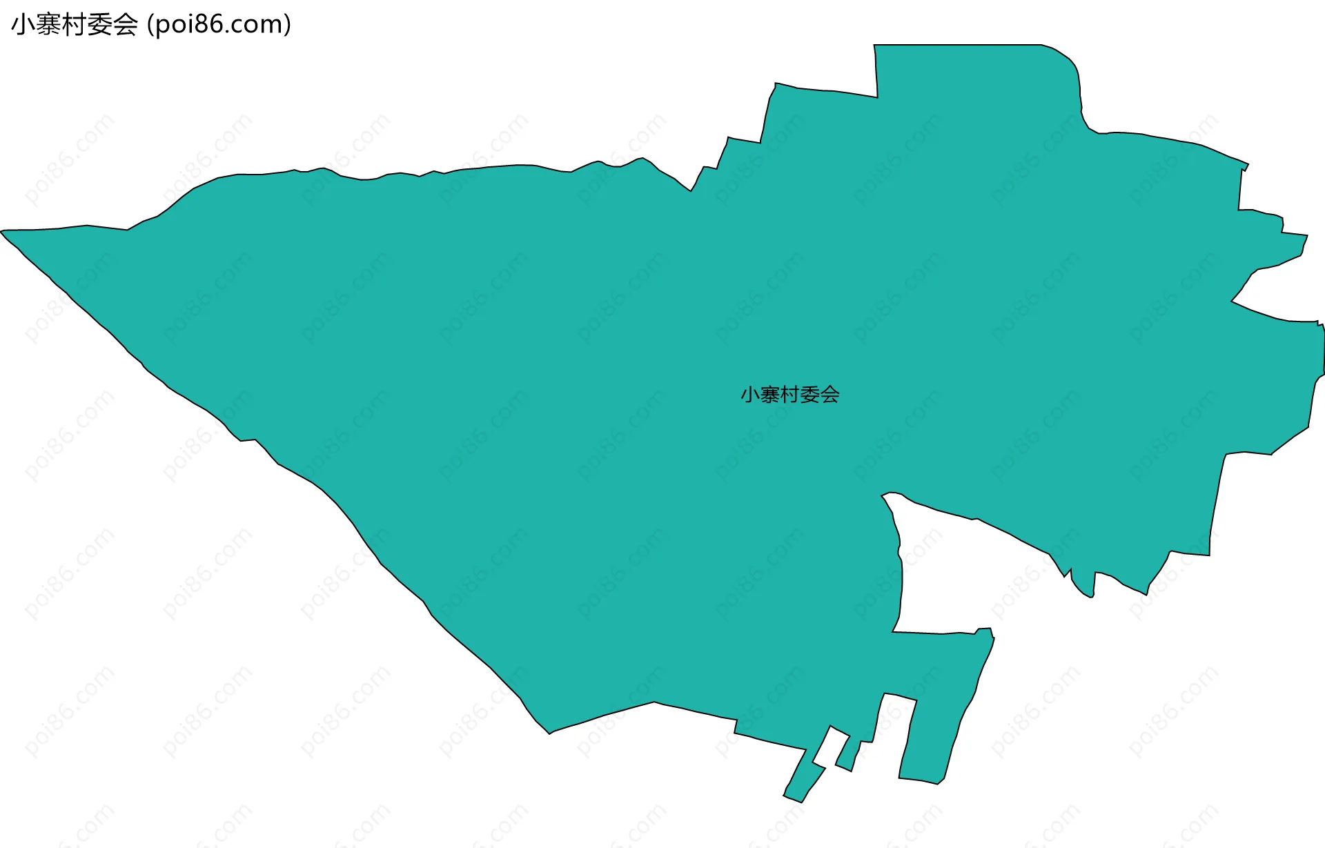 小寨村委会边界地图