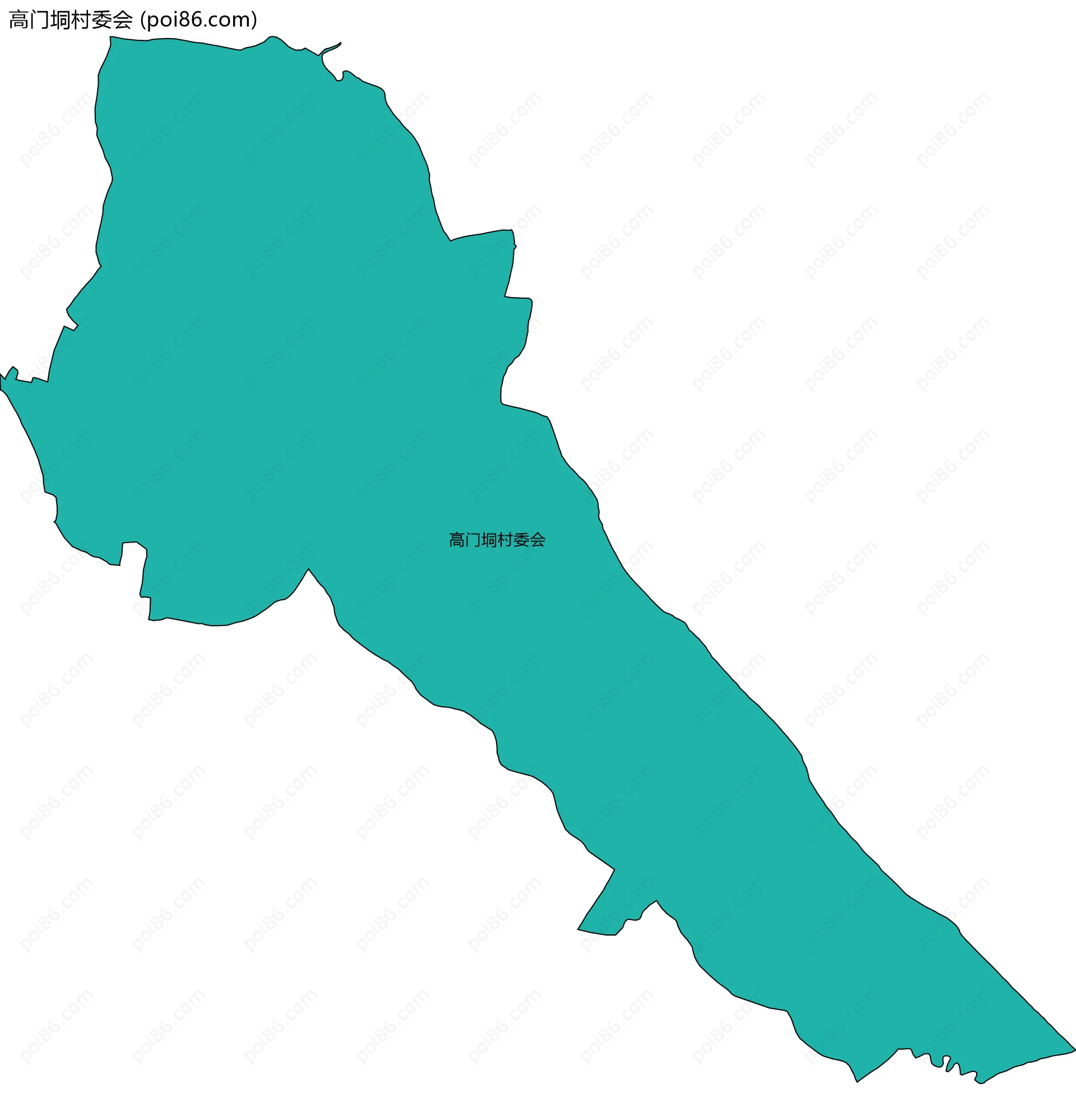 高门垌村委会边界地图