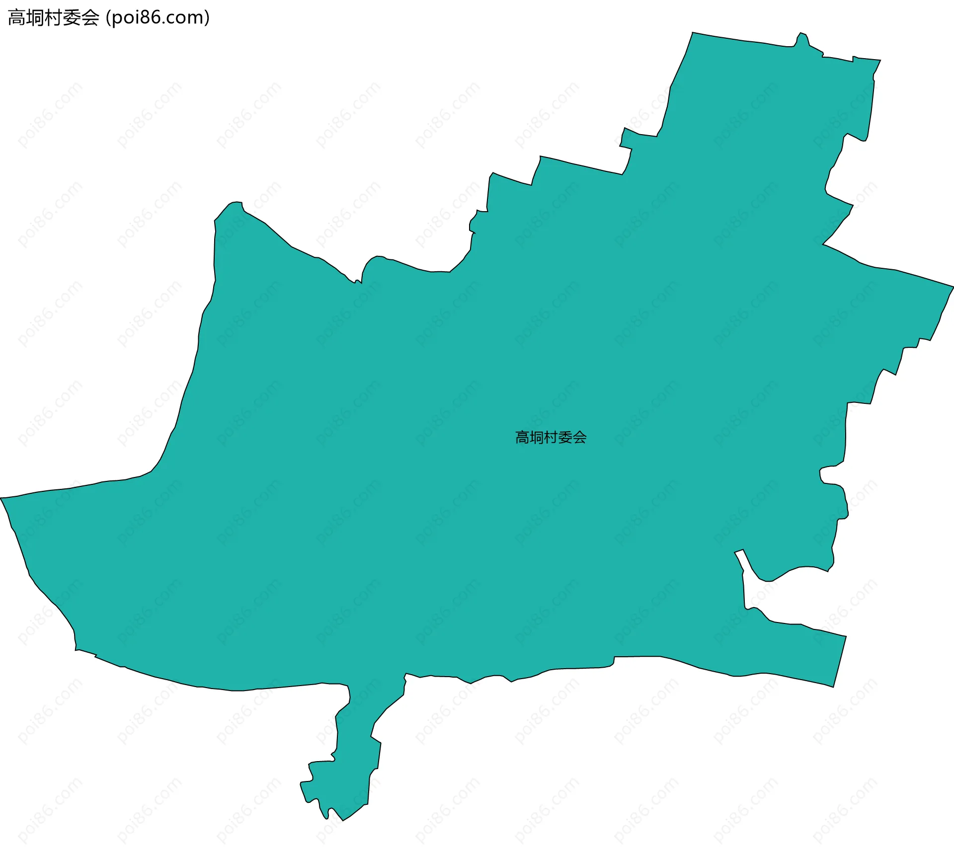 高垌村委会边界地图