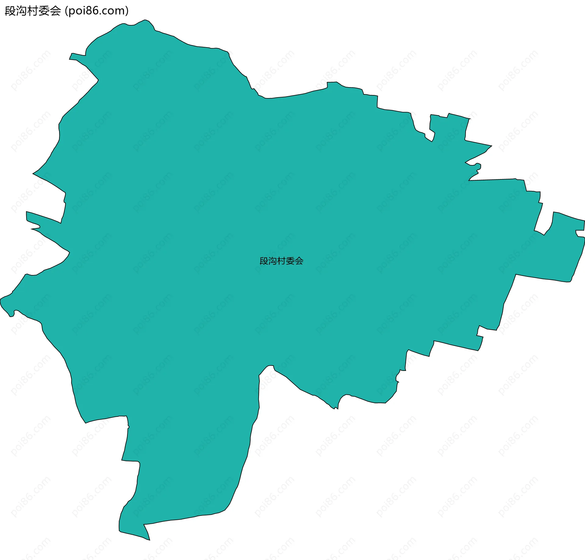 段沟村委会边界地图