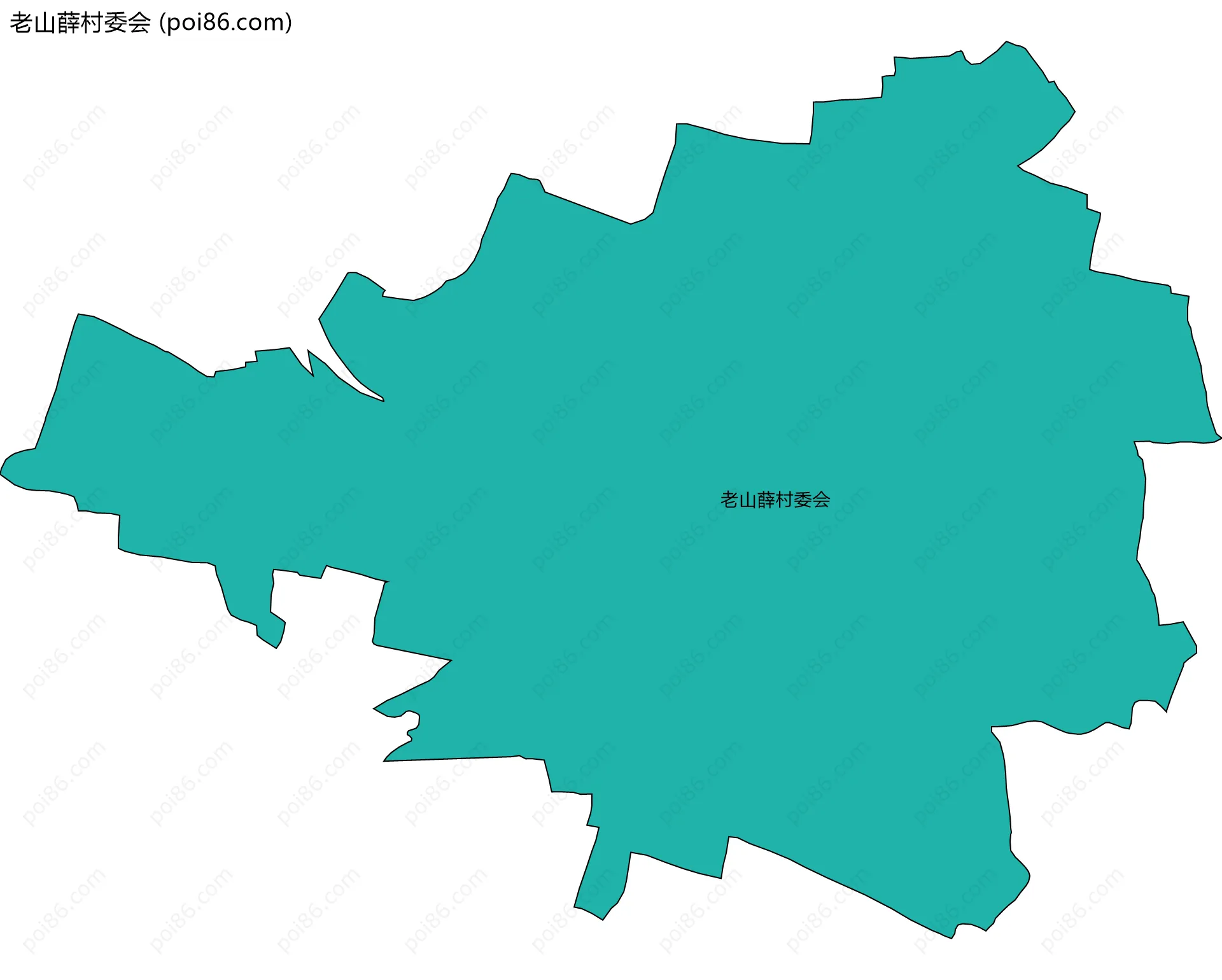 老山薛村委会边界地图