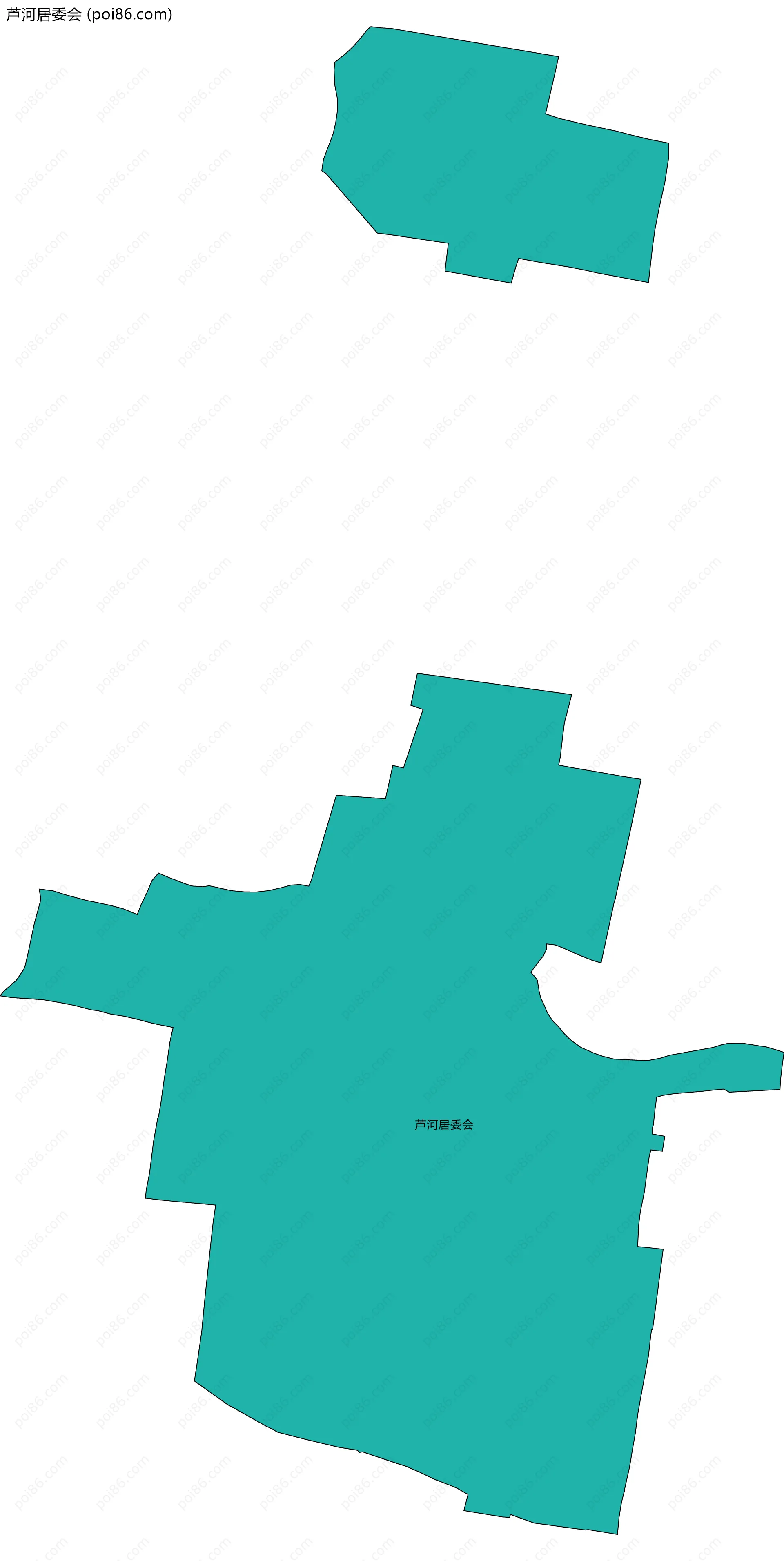 芦河居委会边界地图