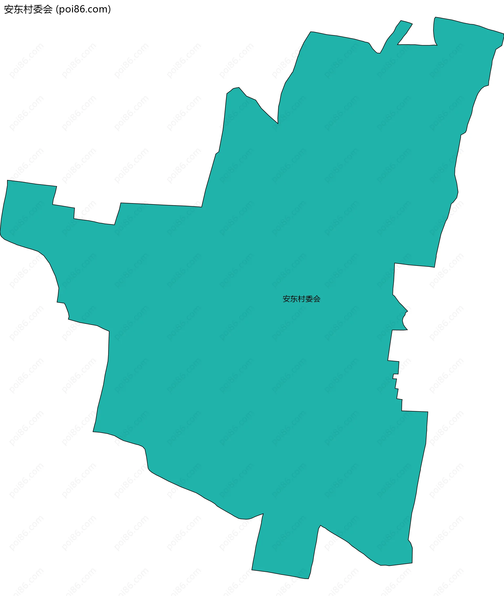 安东村委会边界地图