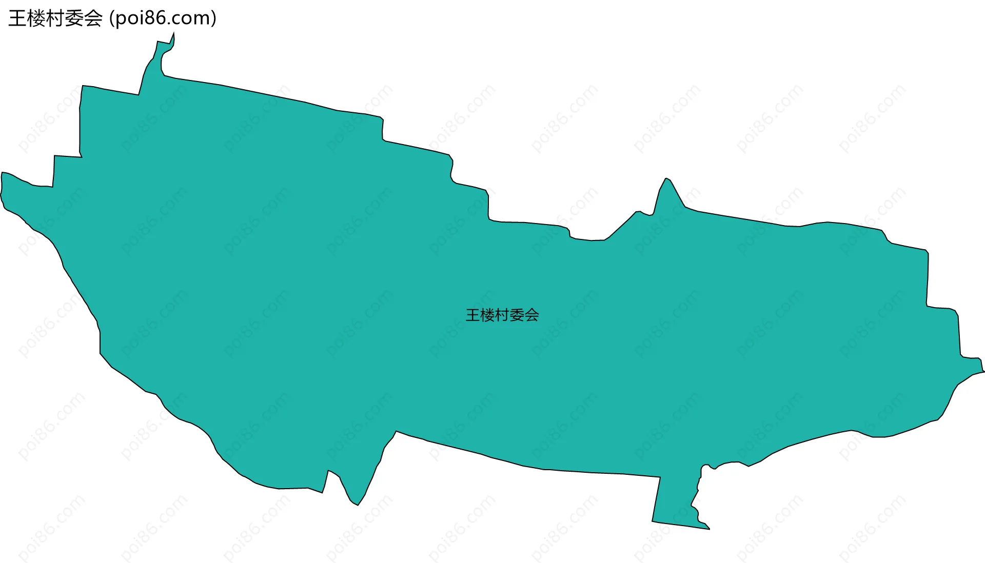 王楼村委会边界地图