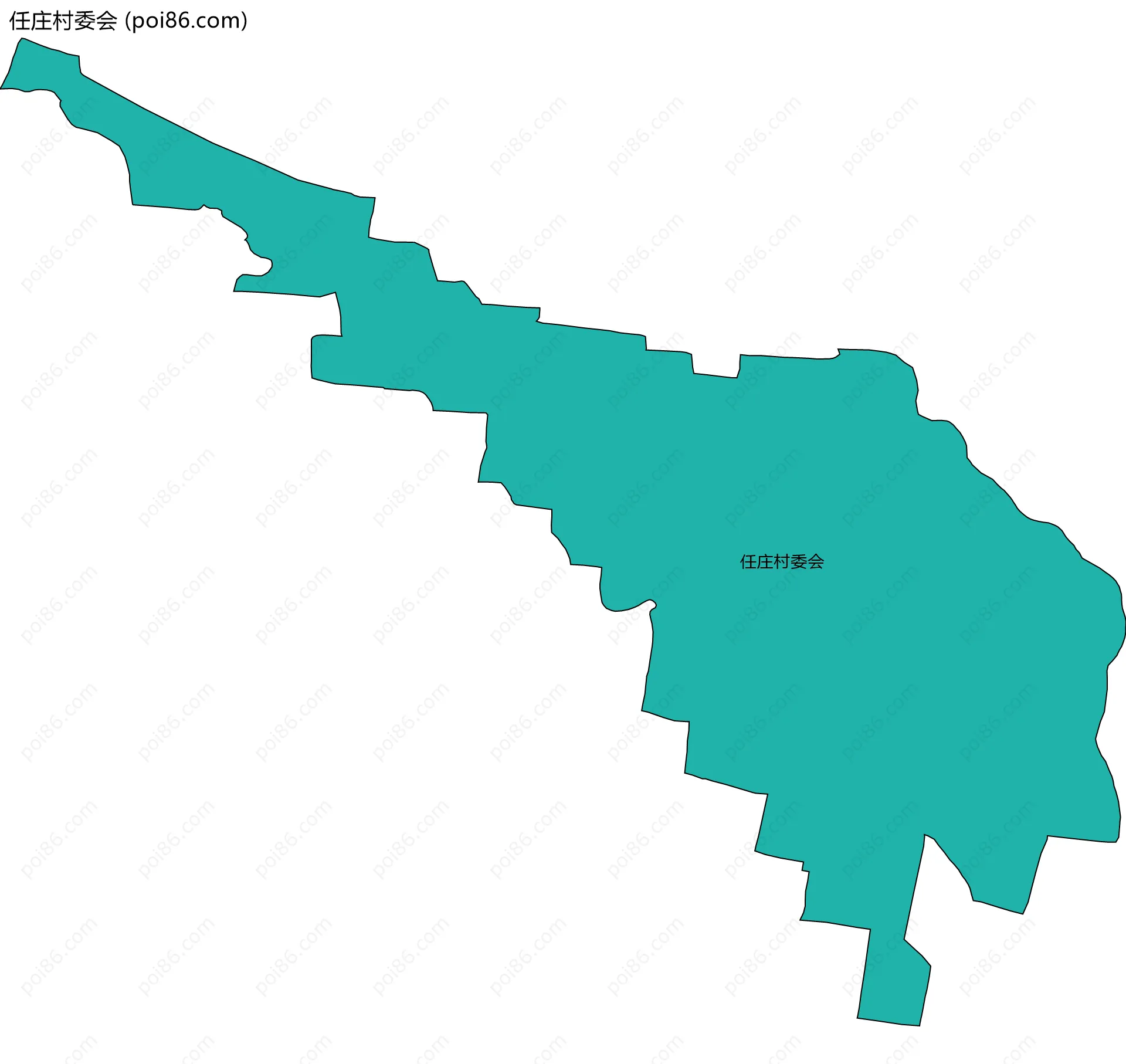 任庄村委会边界地图