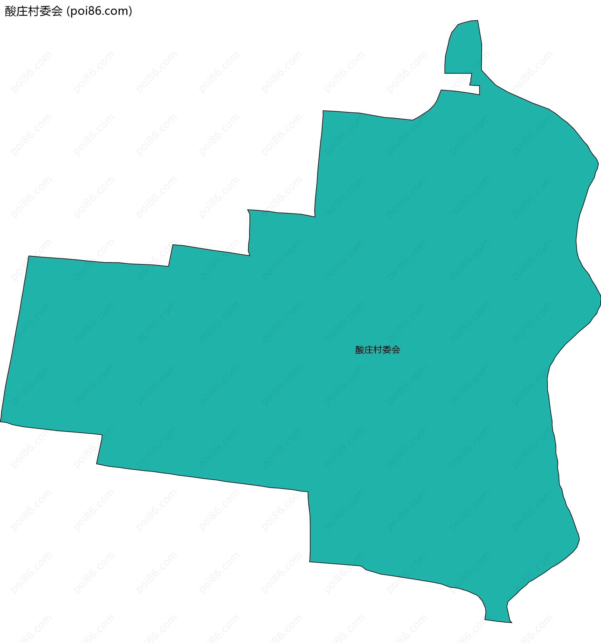 酸庄村委会边界地图