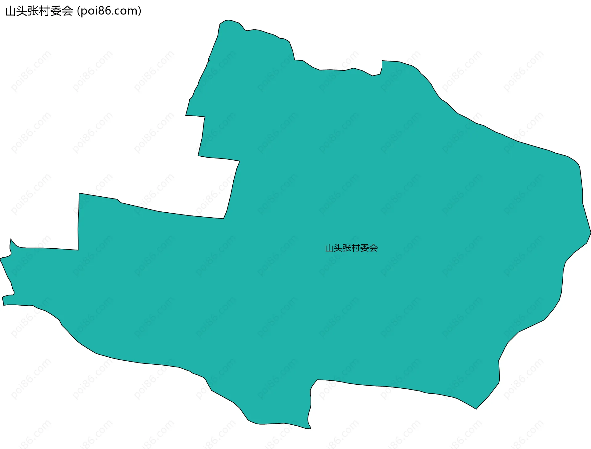 山头张村委会边界地图