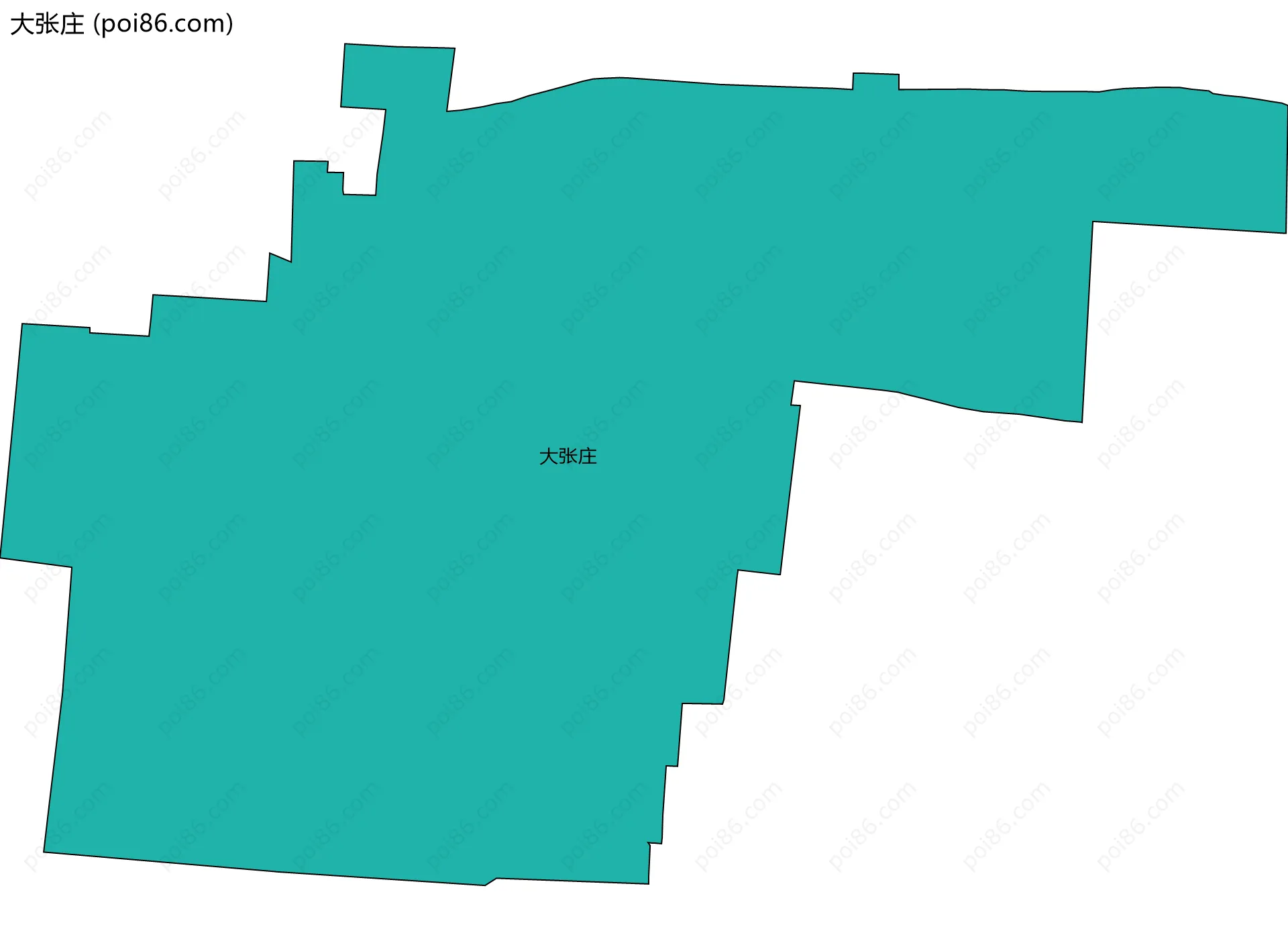 大张庄边界地图