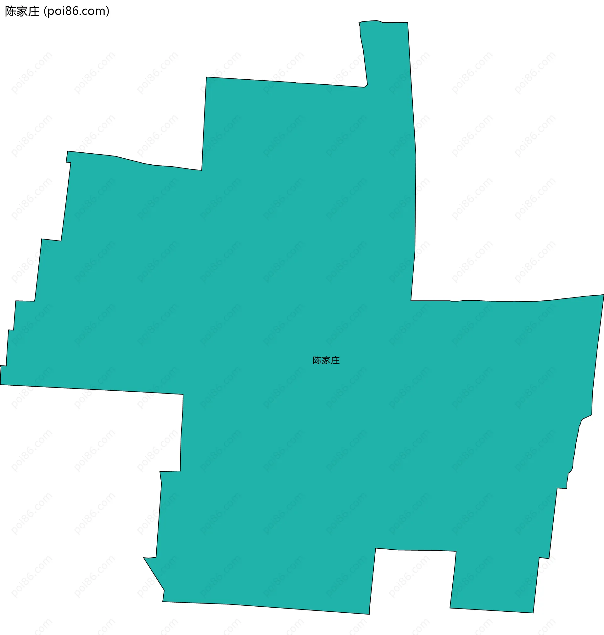 陈家庄边界地图