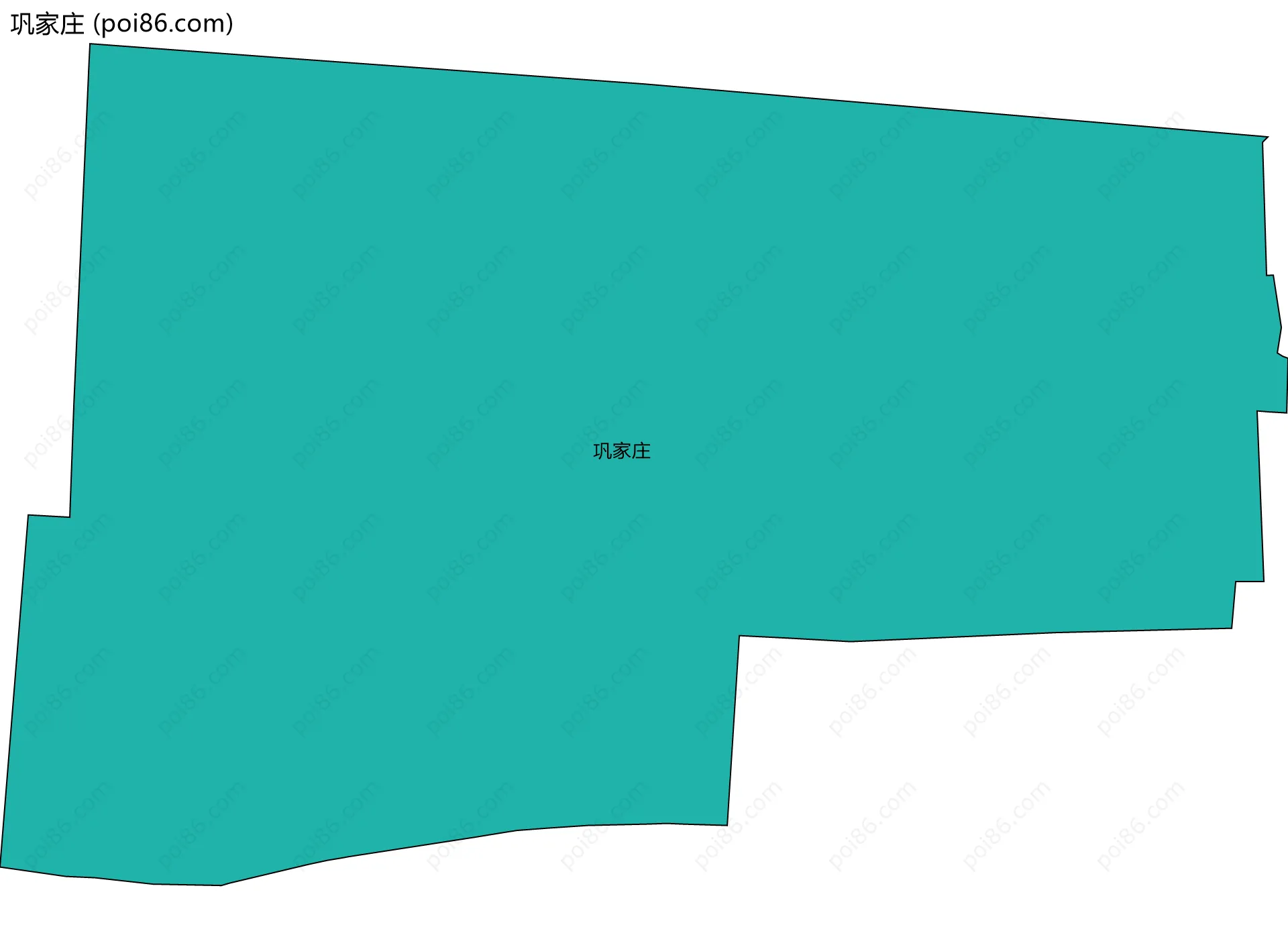 巩家庄边界地图