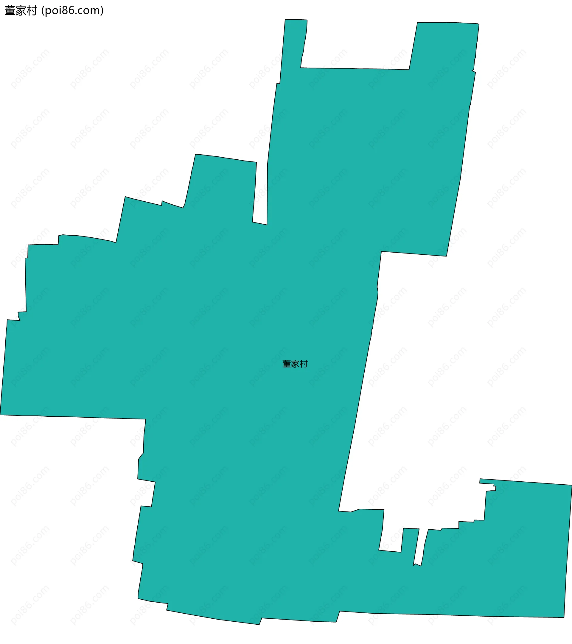 董家村边界地图