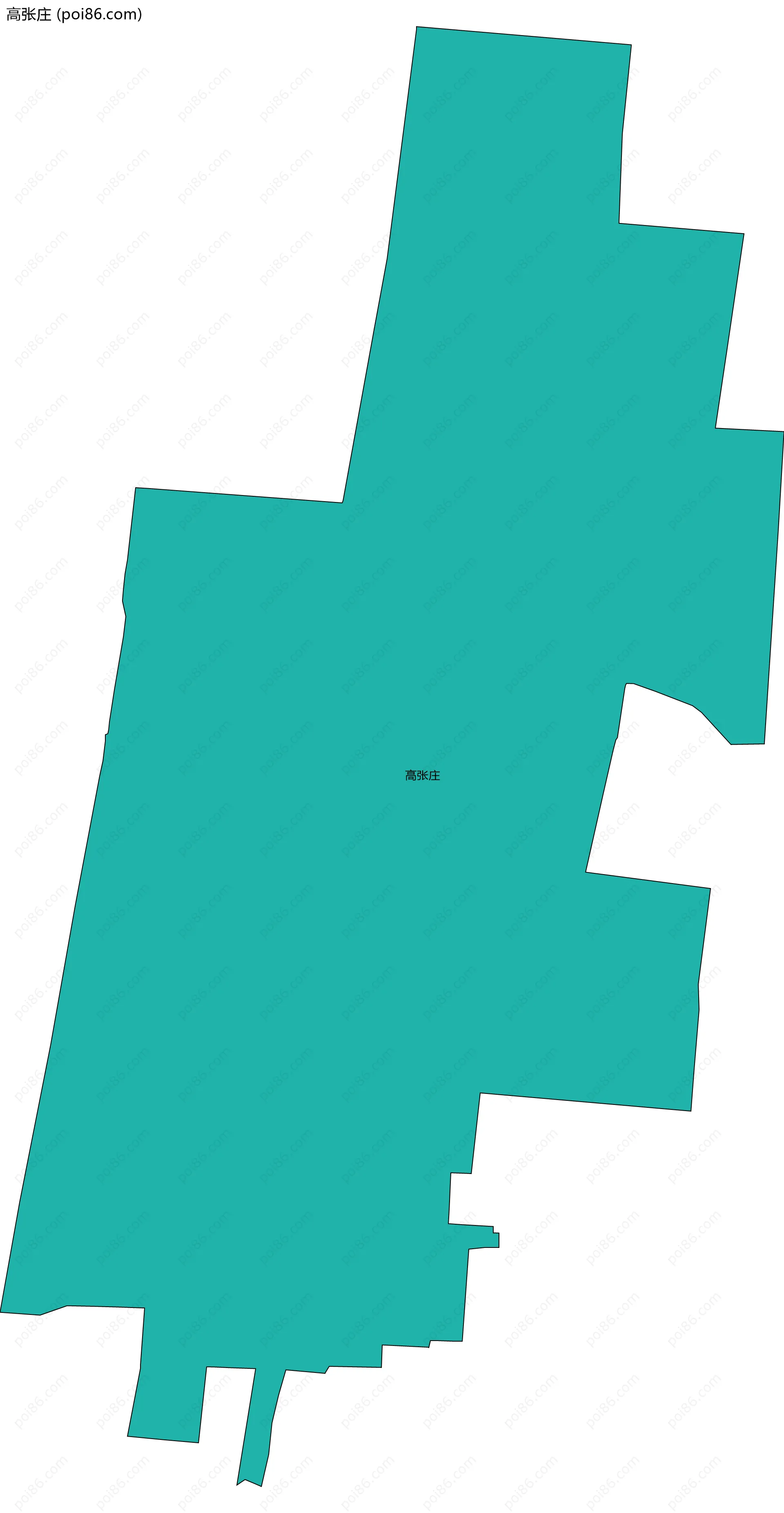 高张庄边界地图