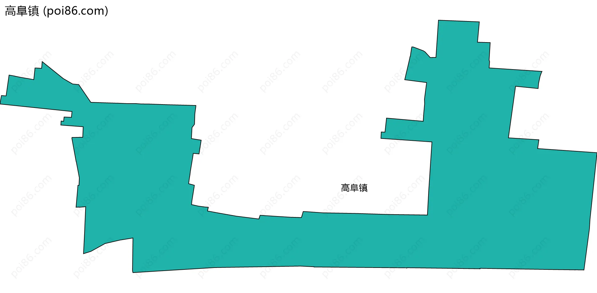 高阜镇边界地图