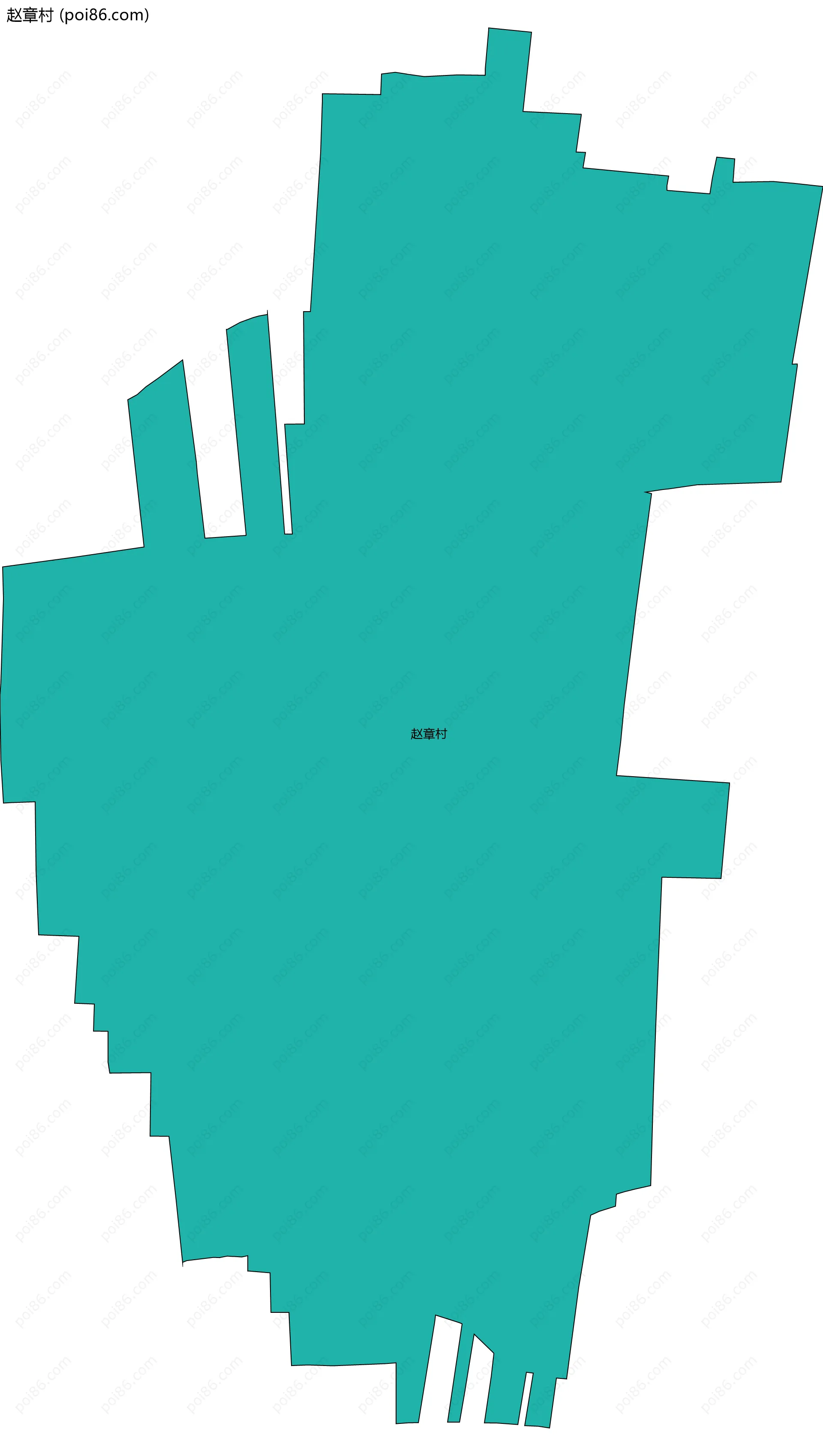 赵章村边界地图