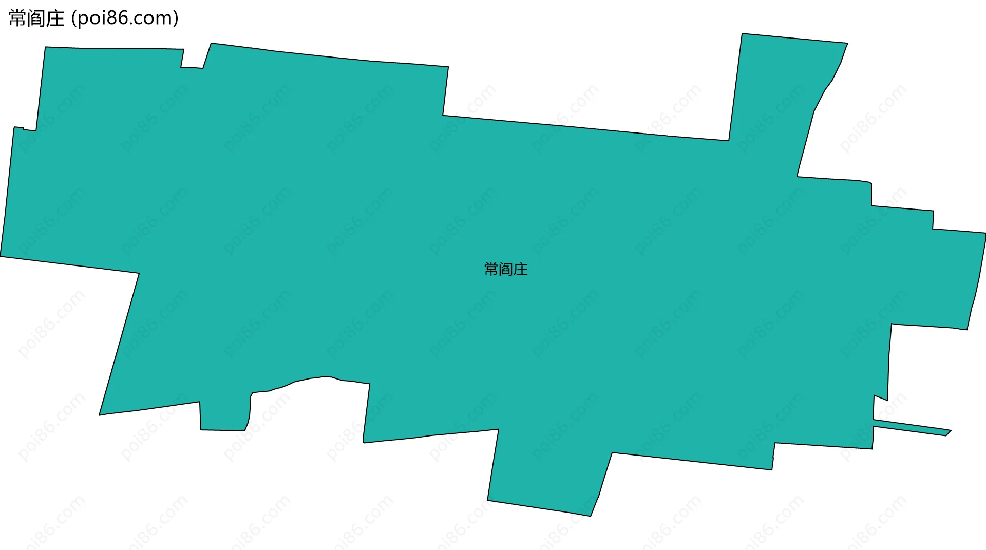 常阎庄边界地图