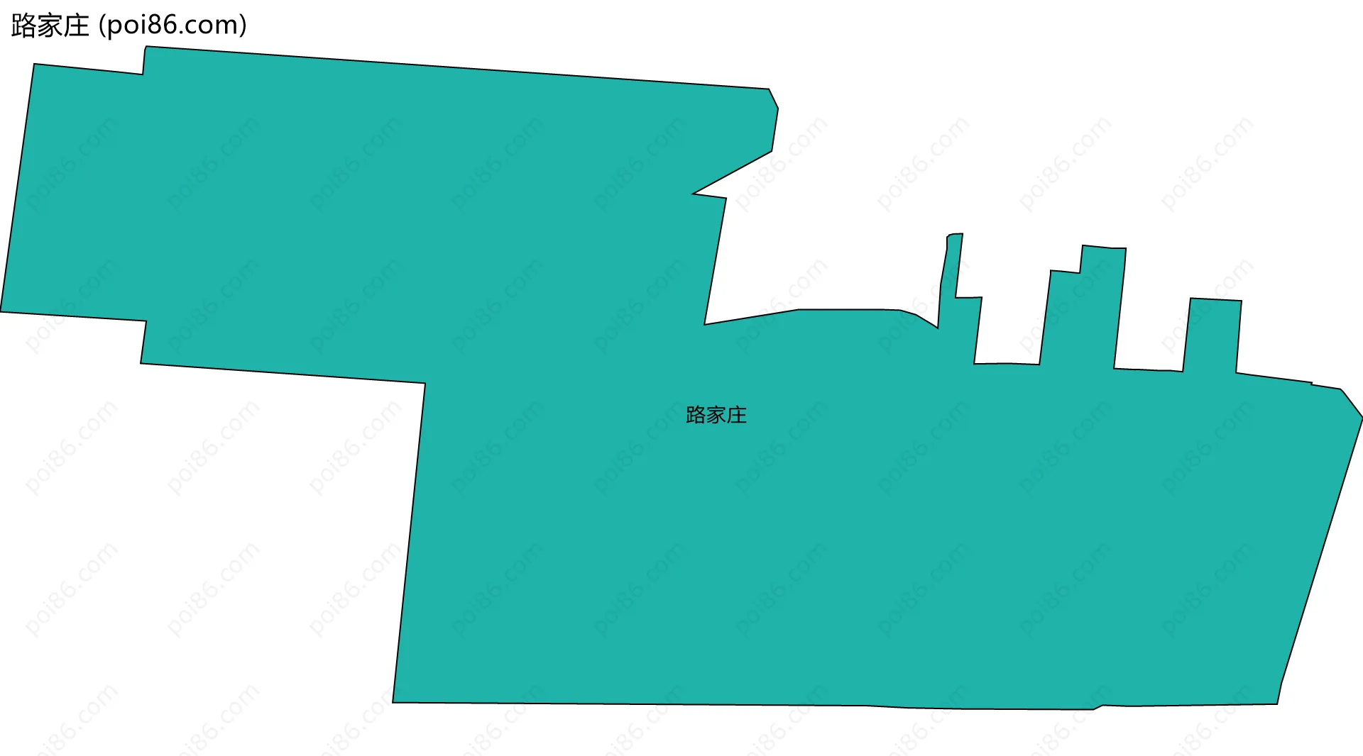 路家庄边界地图