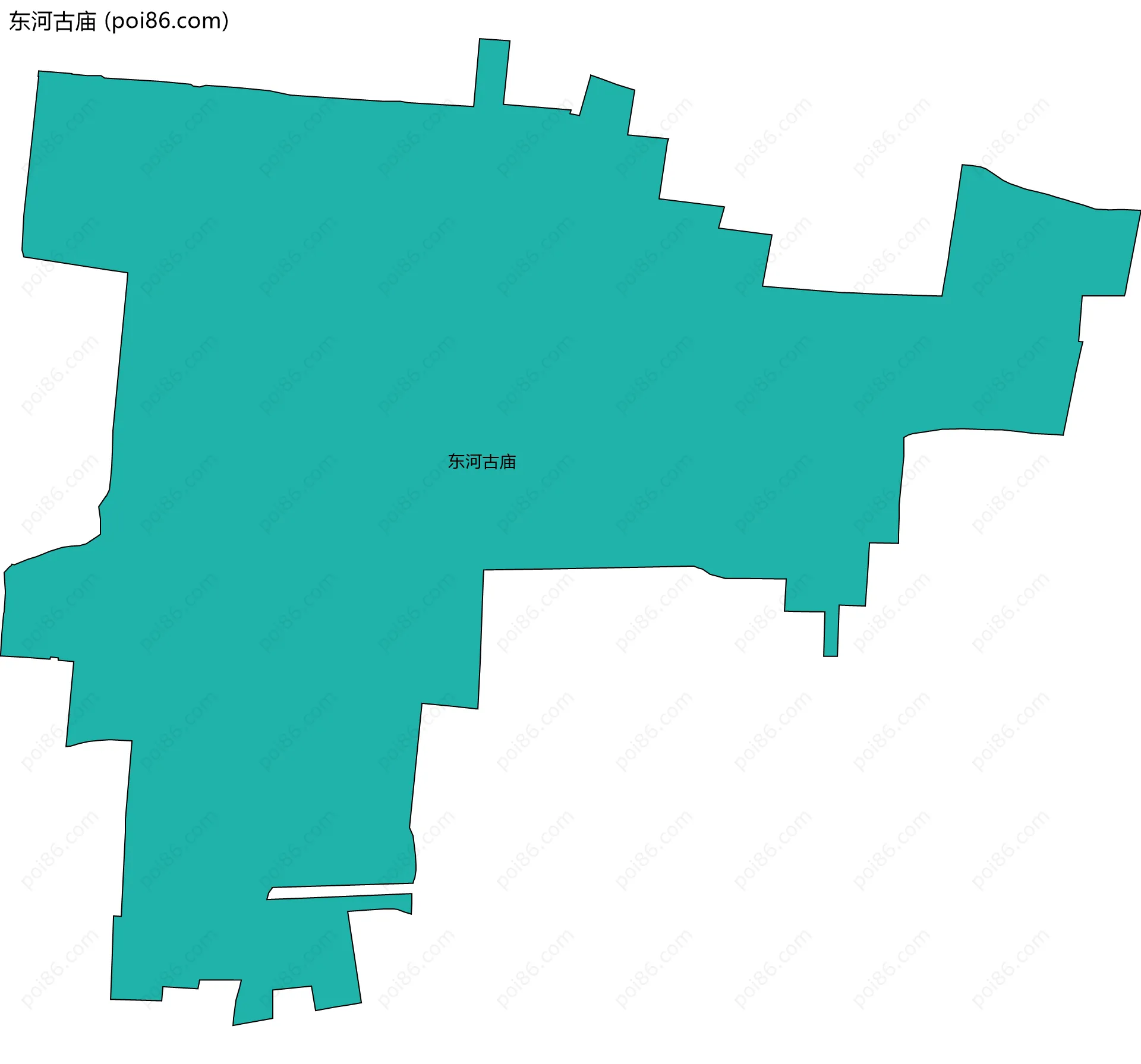 东河古庙边界地图