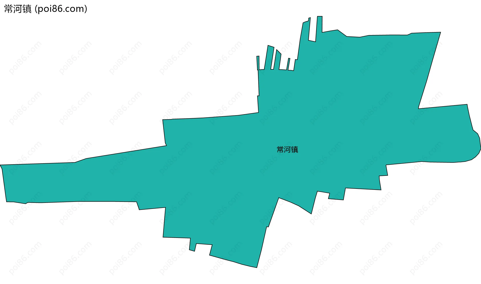 常河镇边界地图