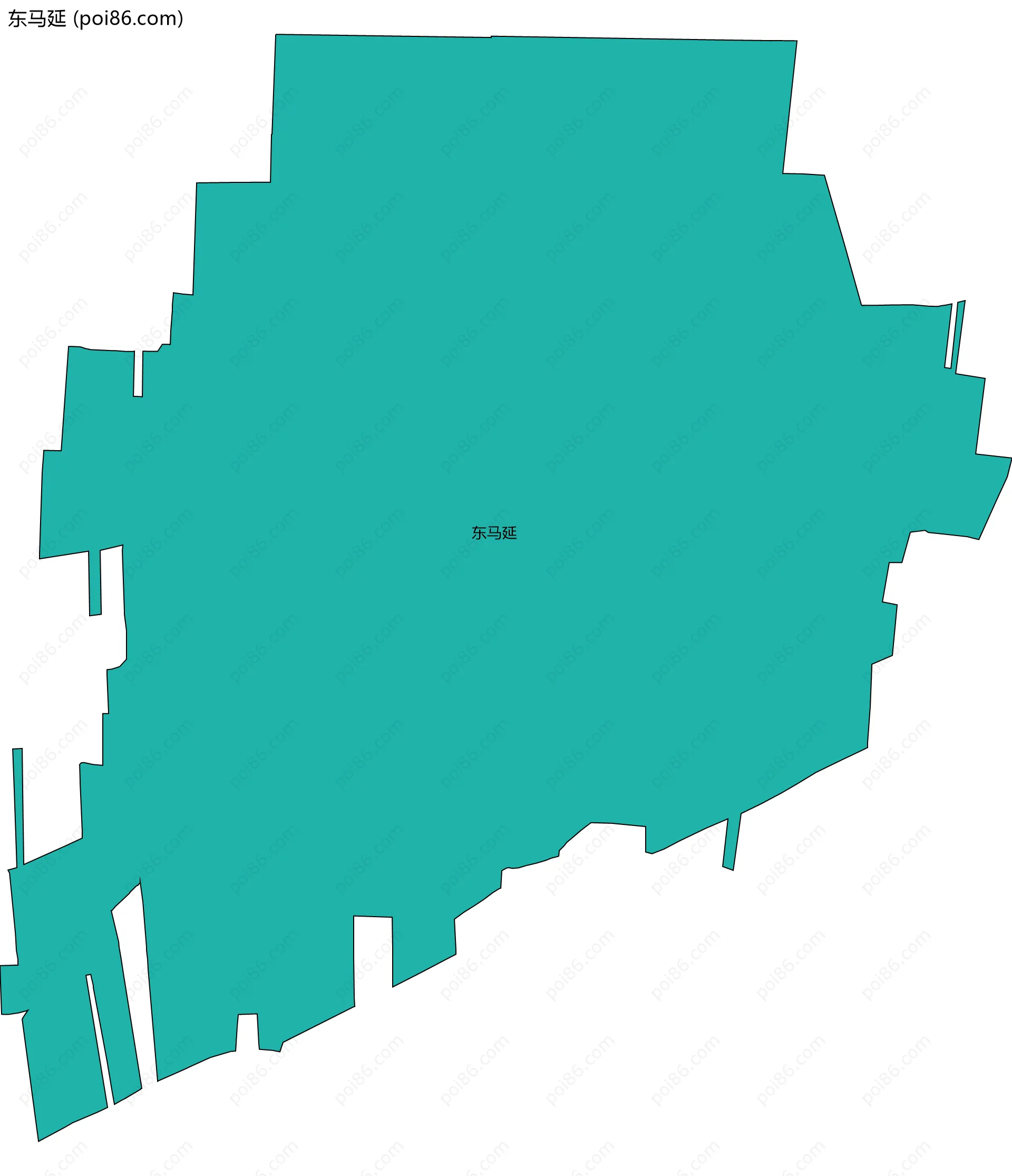 东马延边界地图