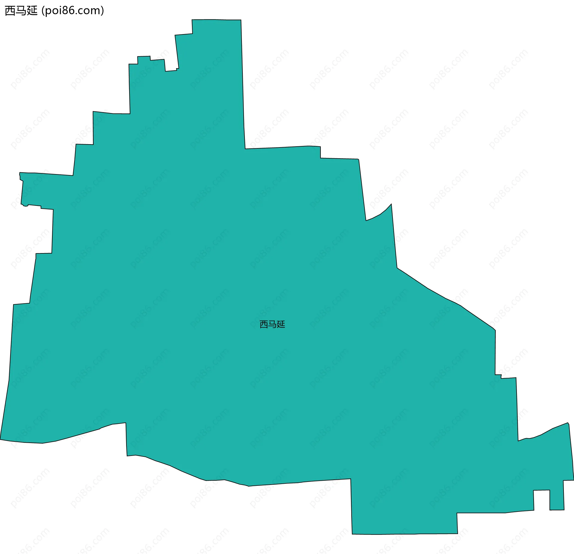 西马延边界地图