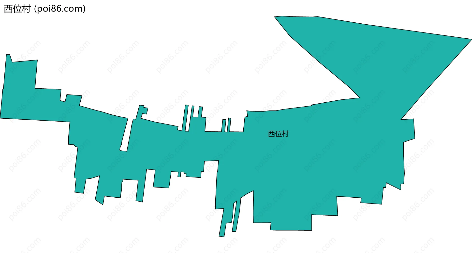 西位村边界地图