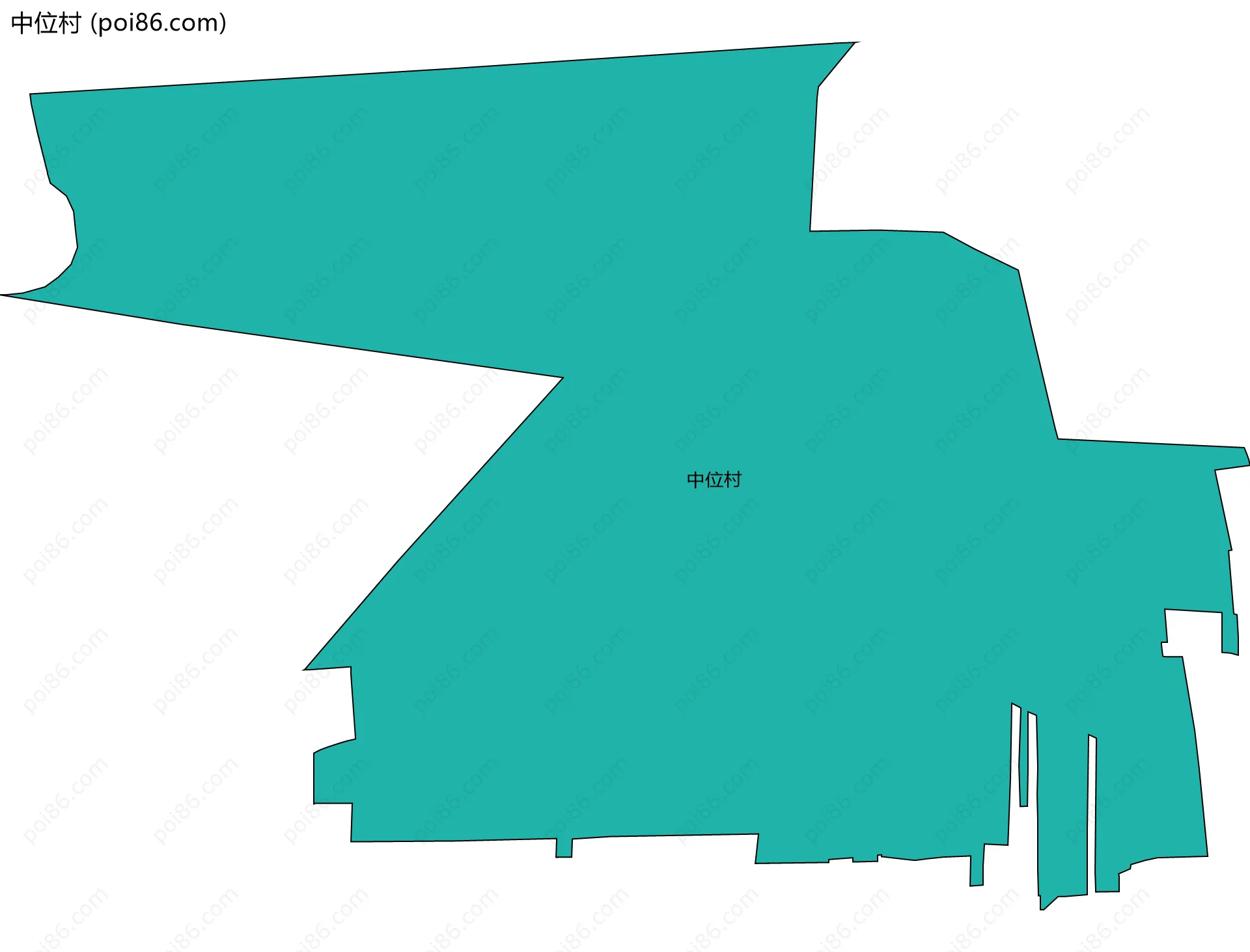 中位村边界地图