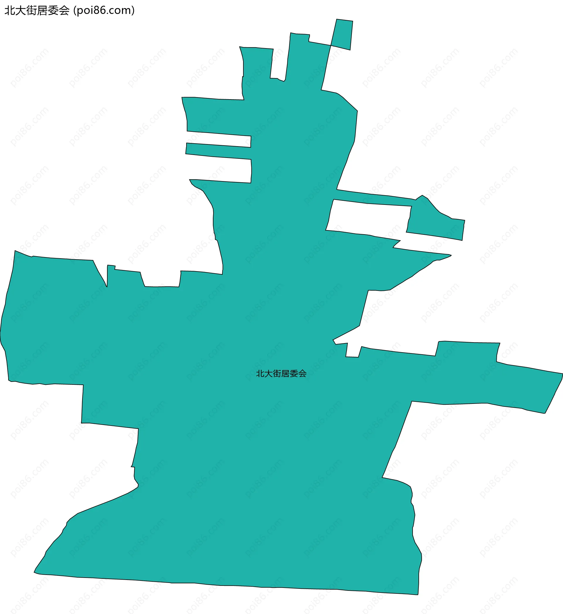北大街居委会边界地图