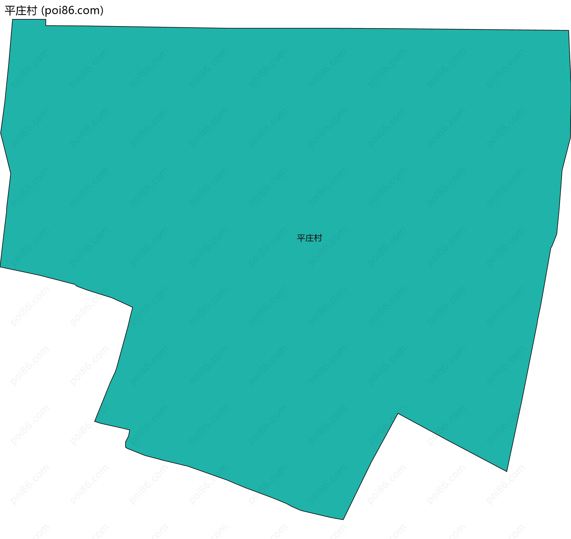 平庄村边界地图