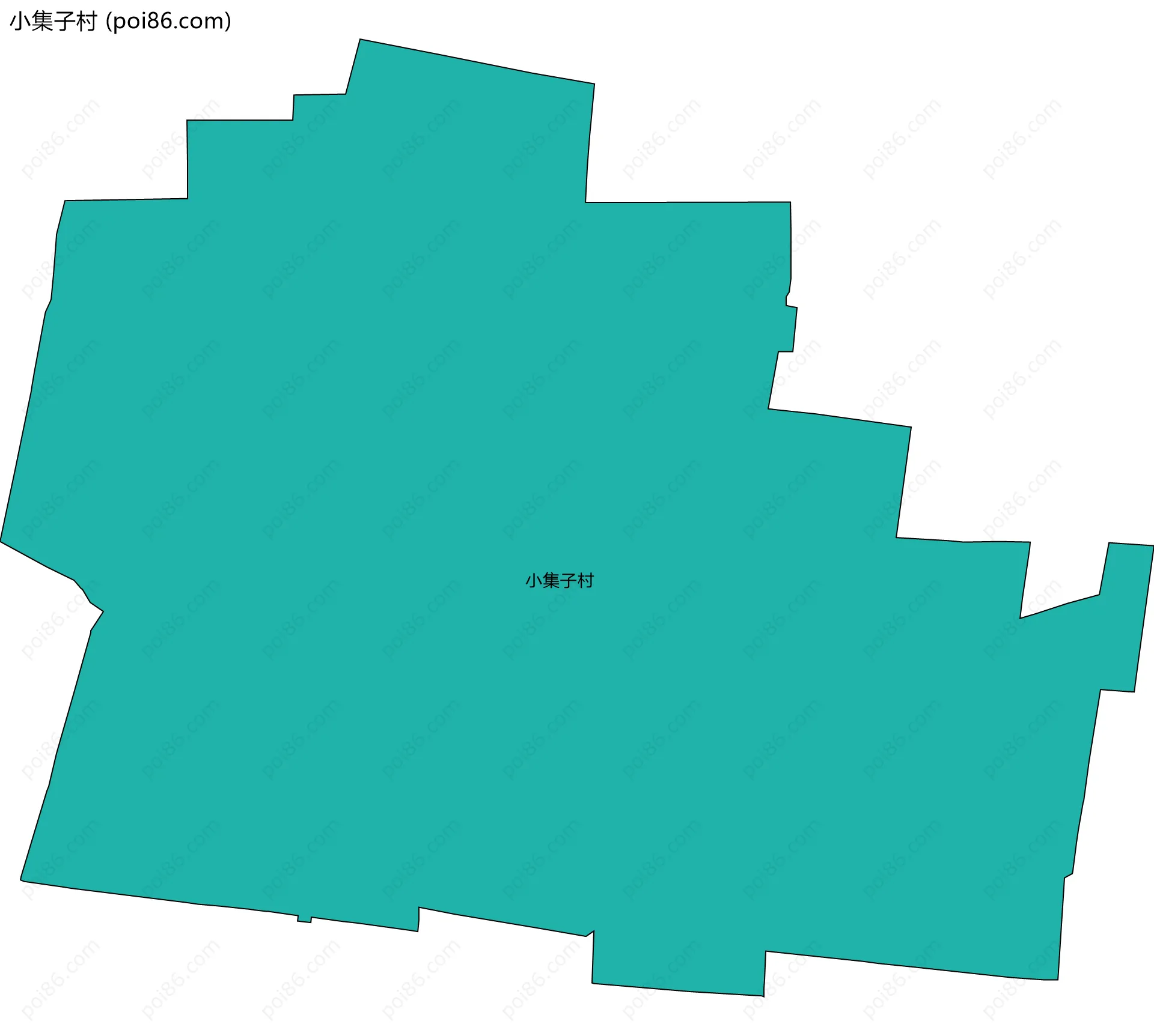 小集子村边界地图