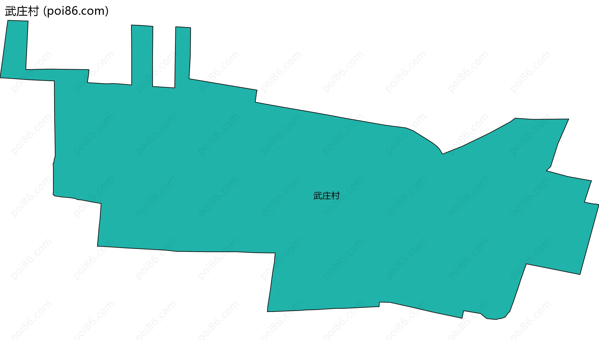 武庄村边界地图