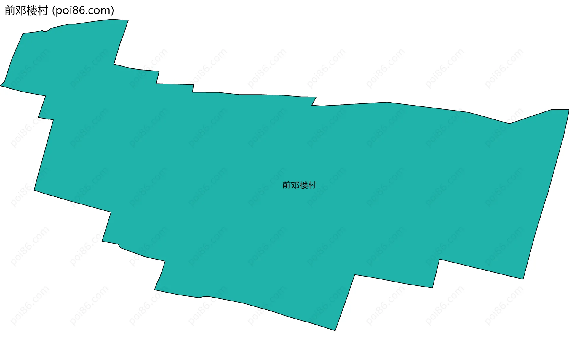 前邓楼村边界地图