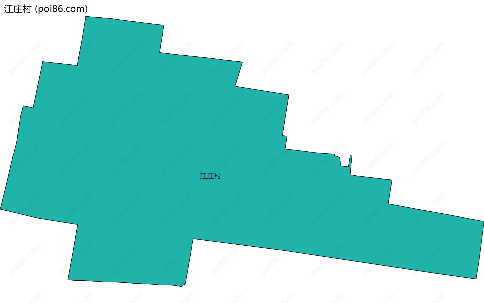 江庄村边界地图