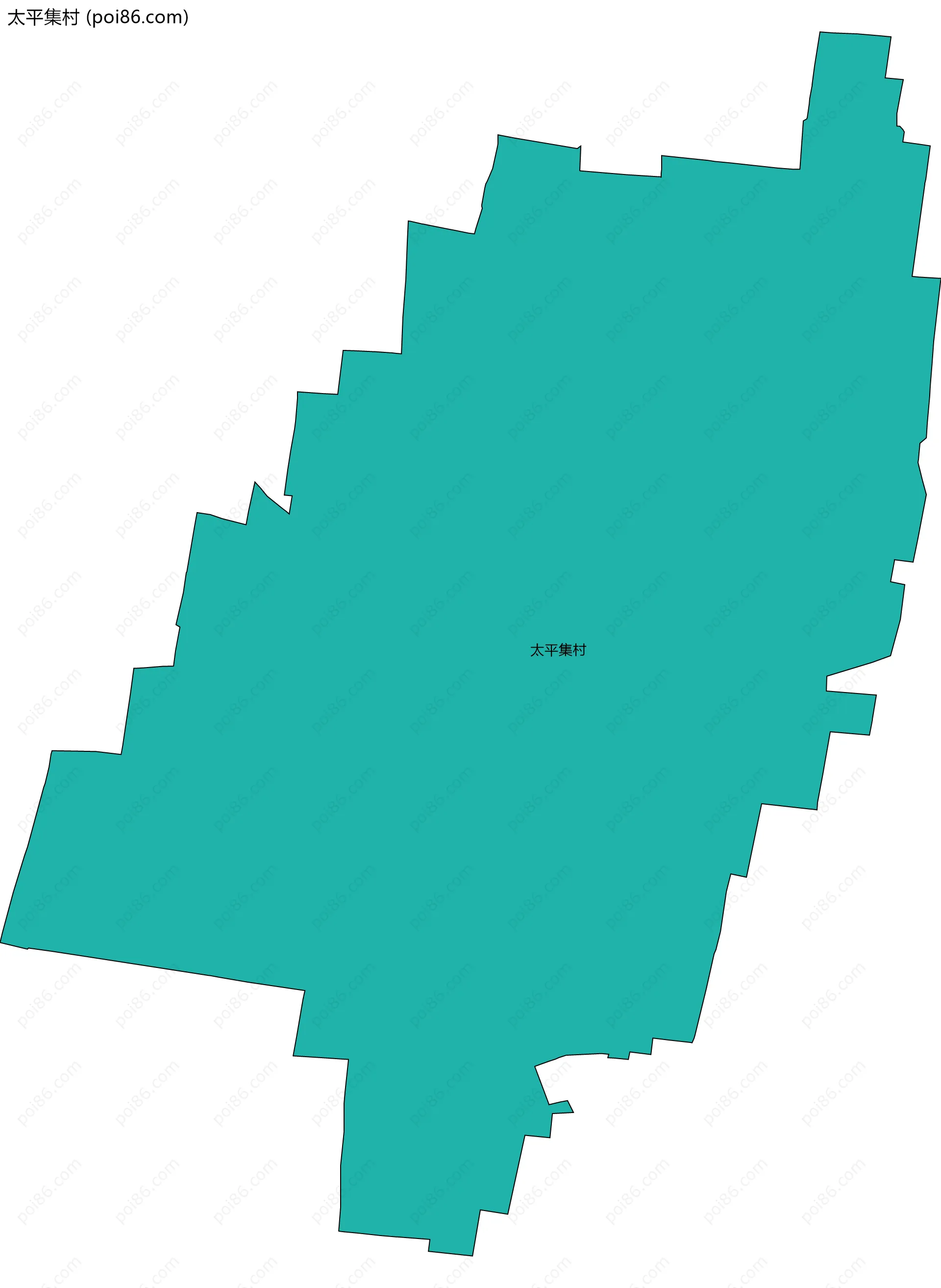 太平集村边界地图
